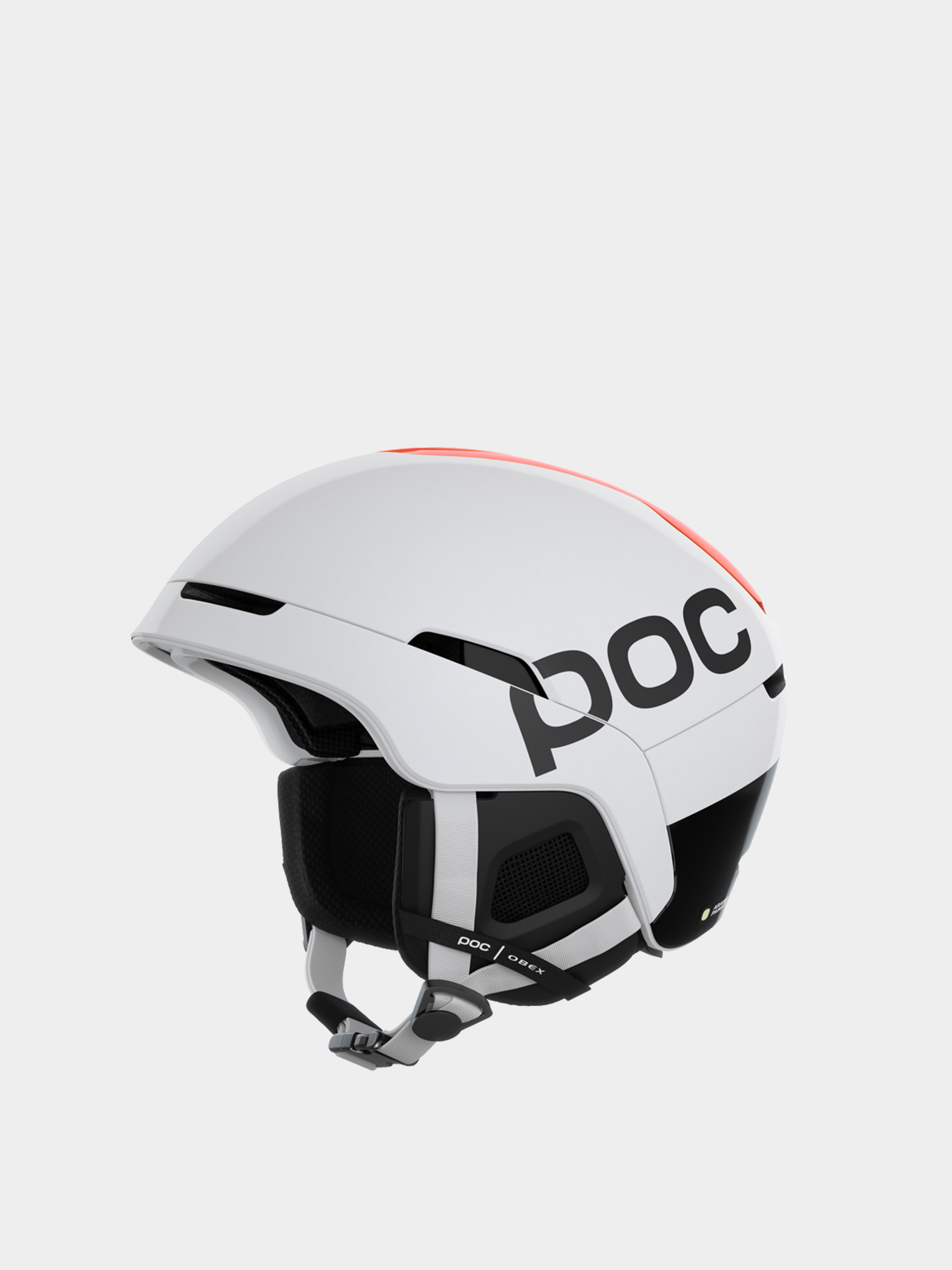 POC Obex BC MIPS Helm (hydrogen white/fluorescent orange avip)