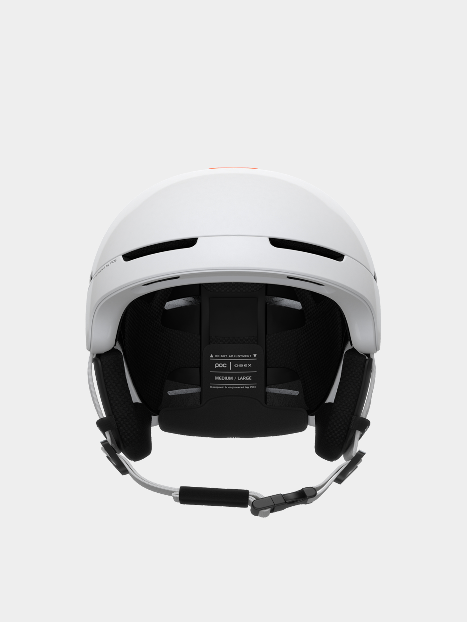 POC Obex BC MIPS Helm (hydrogen white/fluorescent orange avip)
