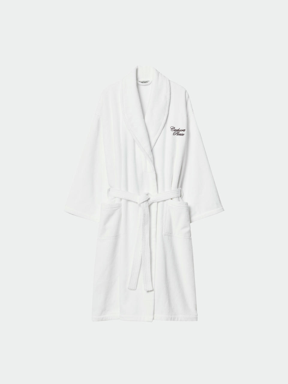 Carhartt WIP Szlafrok Please Bathrobe Longboard (white/bordeaux)