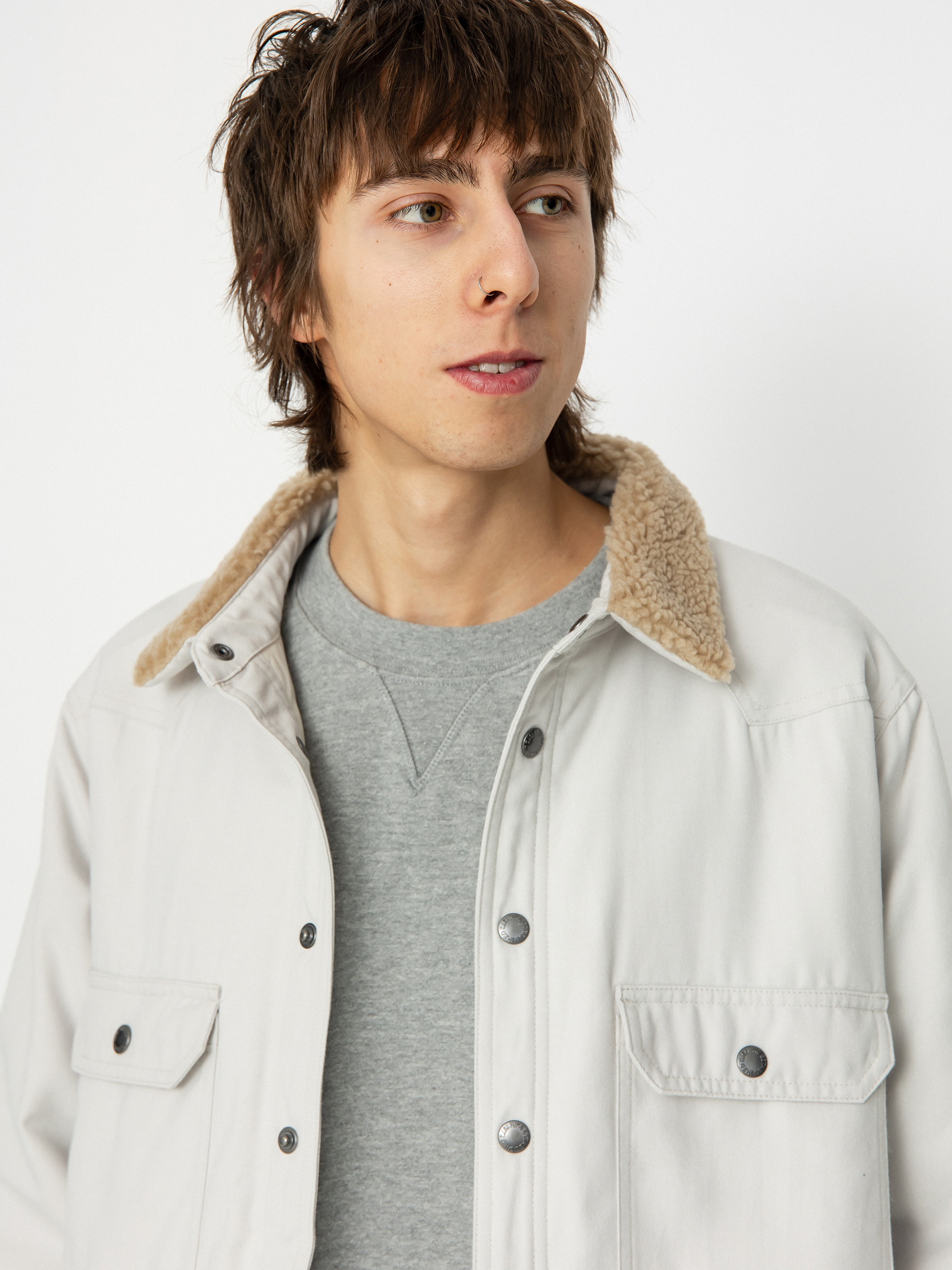 Nike SB Padded Flannel Jacke (light bone/khaki)