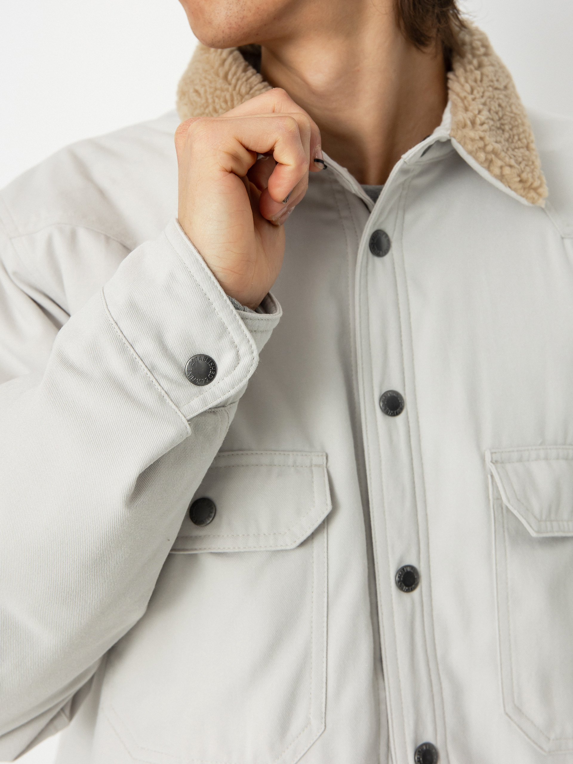 Nike SB Padded Flannel Jacket (light bone/khaki)