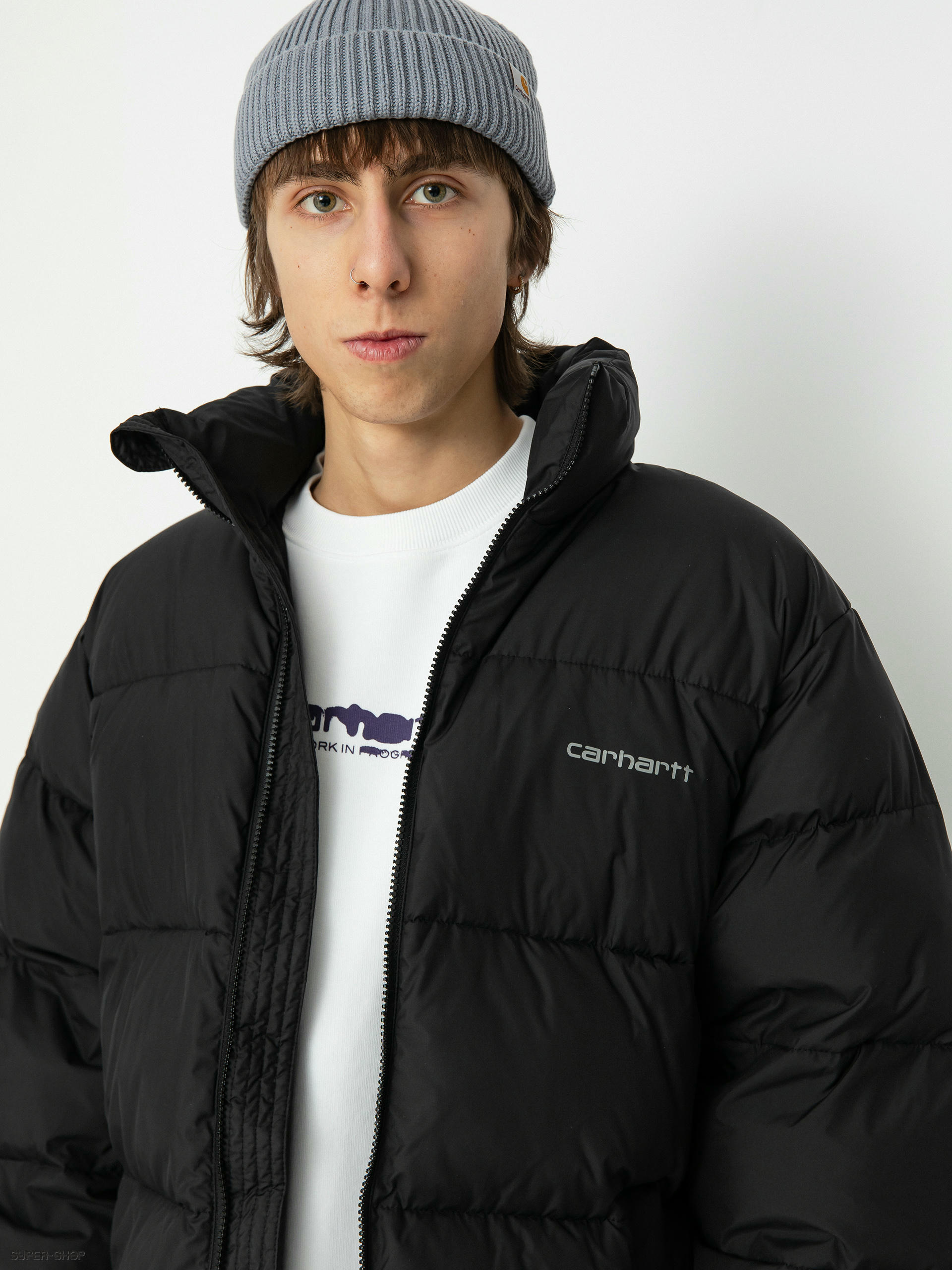 Carhartt WIP Mens Springfield Down Jacket Black Blacksmith