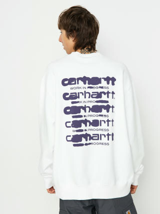 Carhartt WIP Ink Bleed Sweatshirt (white/tyrian)