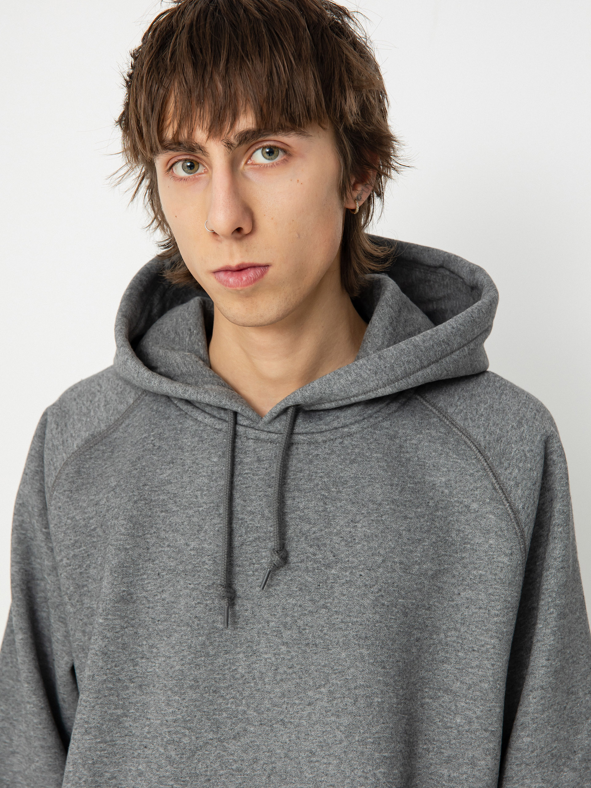 Carhartt WIP Chase HD Hoodie (dark grey heather/gold)