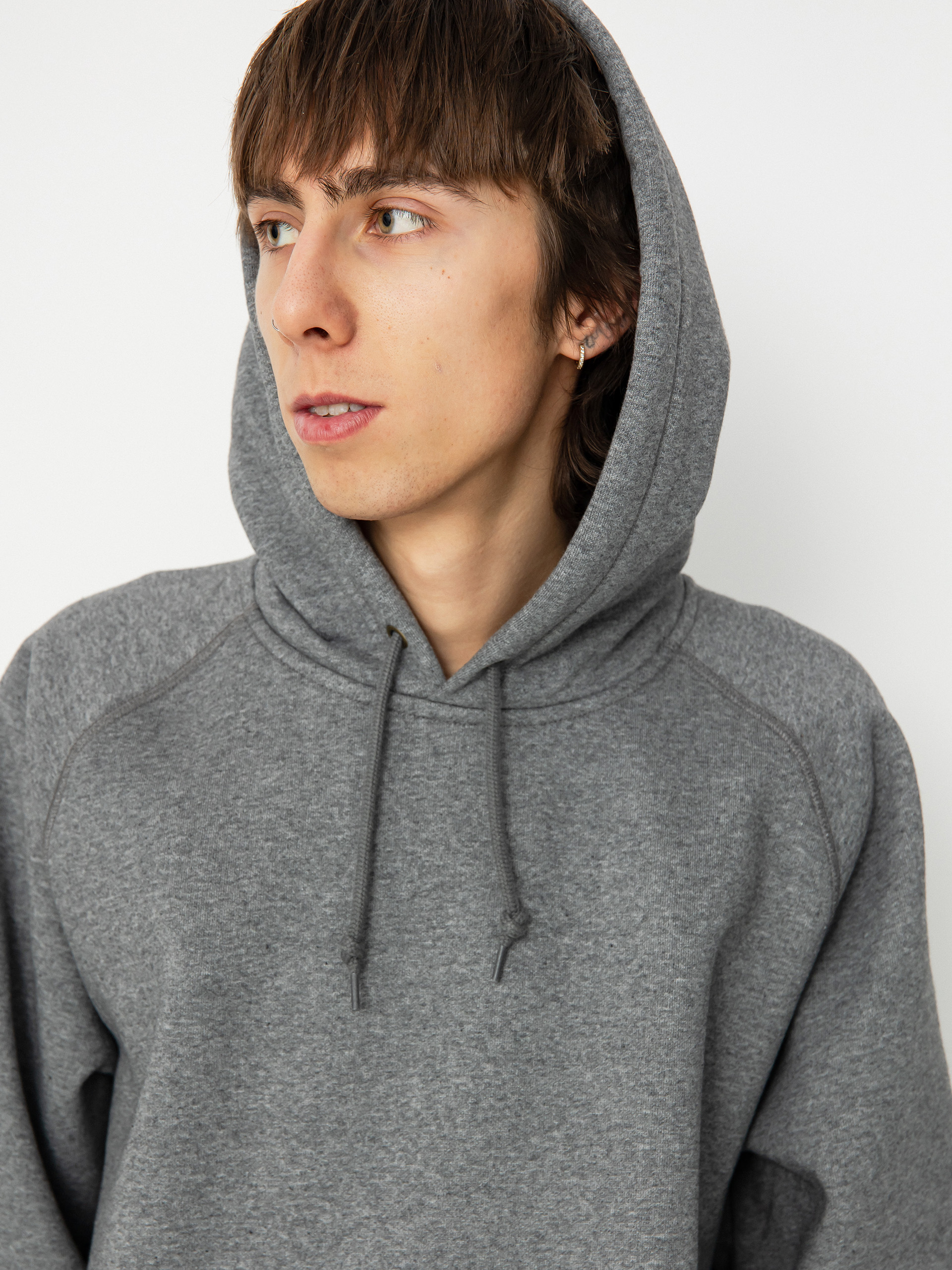 Carhartt WIP Chase HD Hoodie (dark grey heather/gold)
