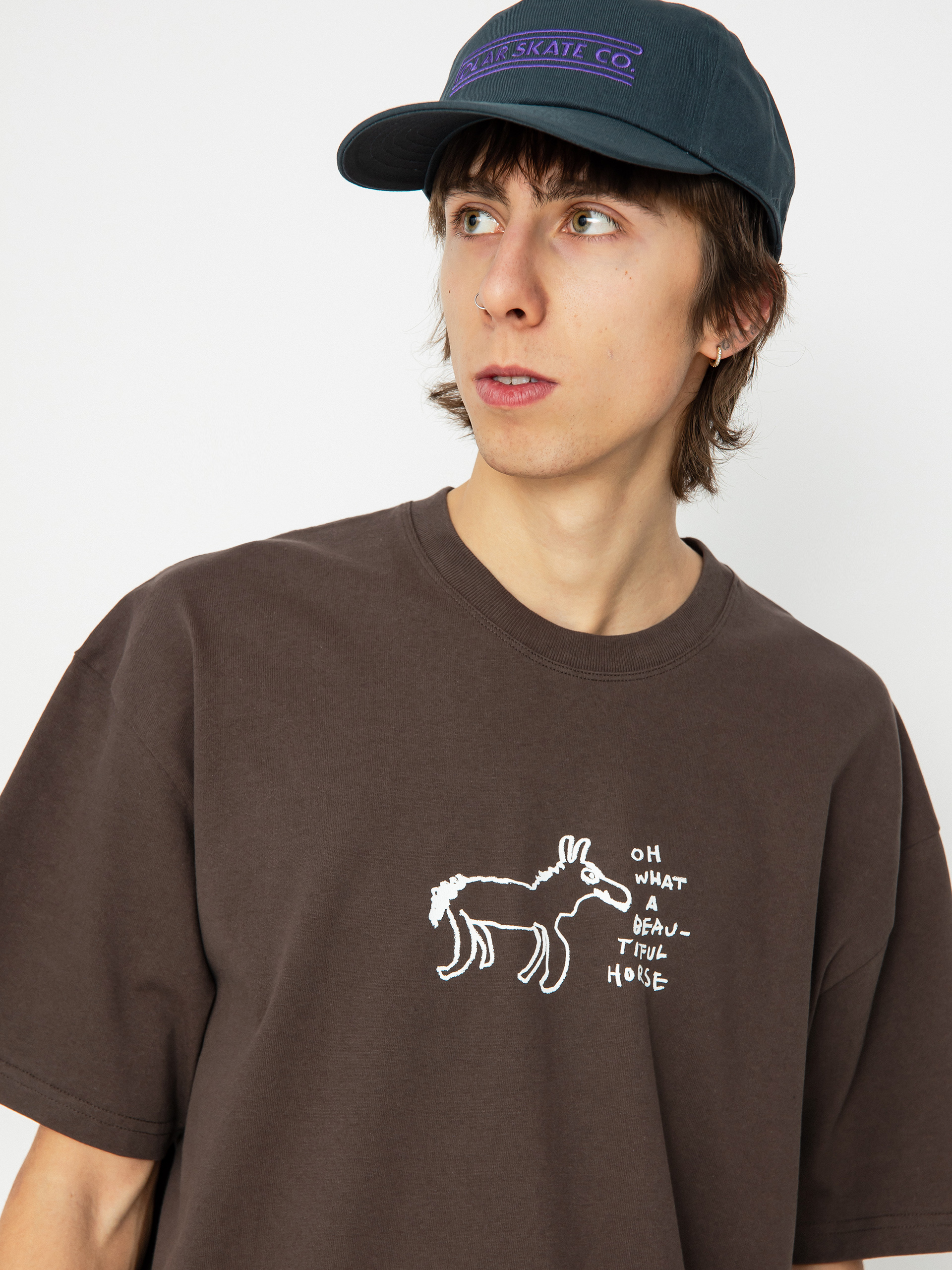 Polar Skate Beautiful Horses T-shirt (chocolate)