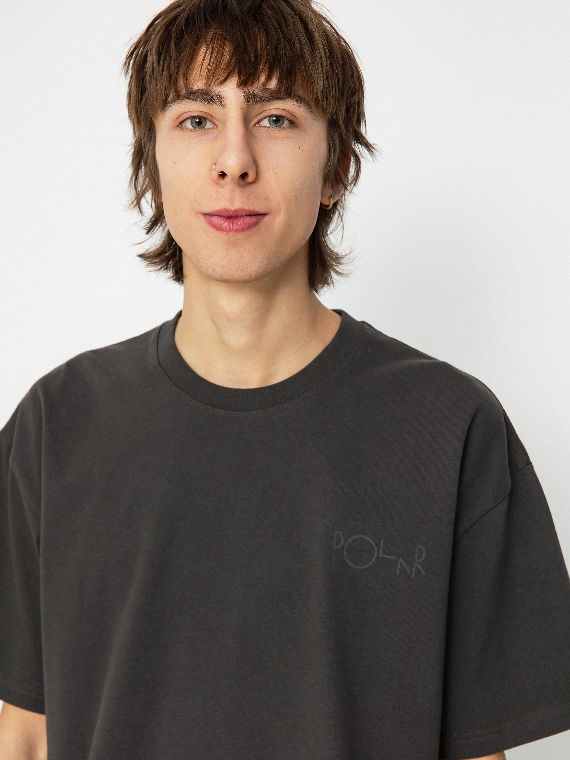Polar Skate Stroke Logo T-shirt - black (dirty black)