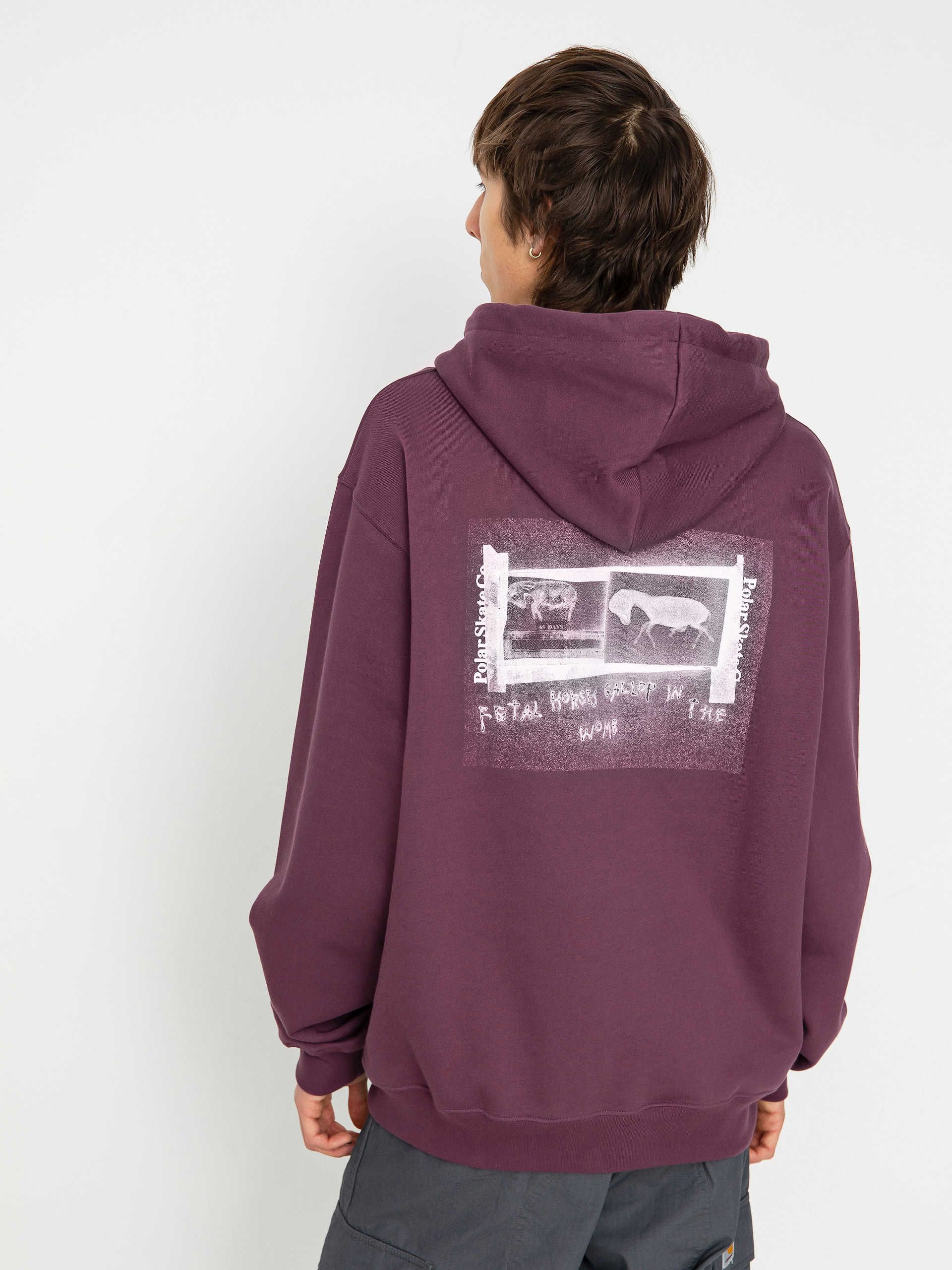 Polar Skate Beautiful Horses Dave HD Hoodie (plum)