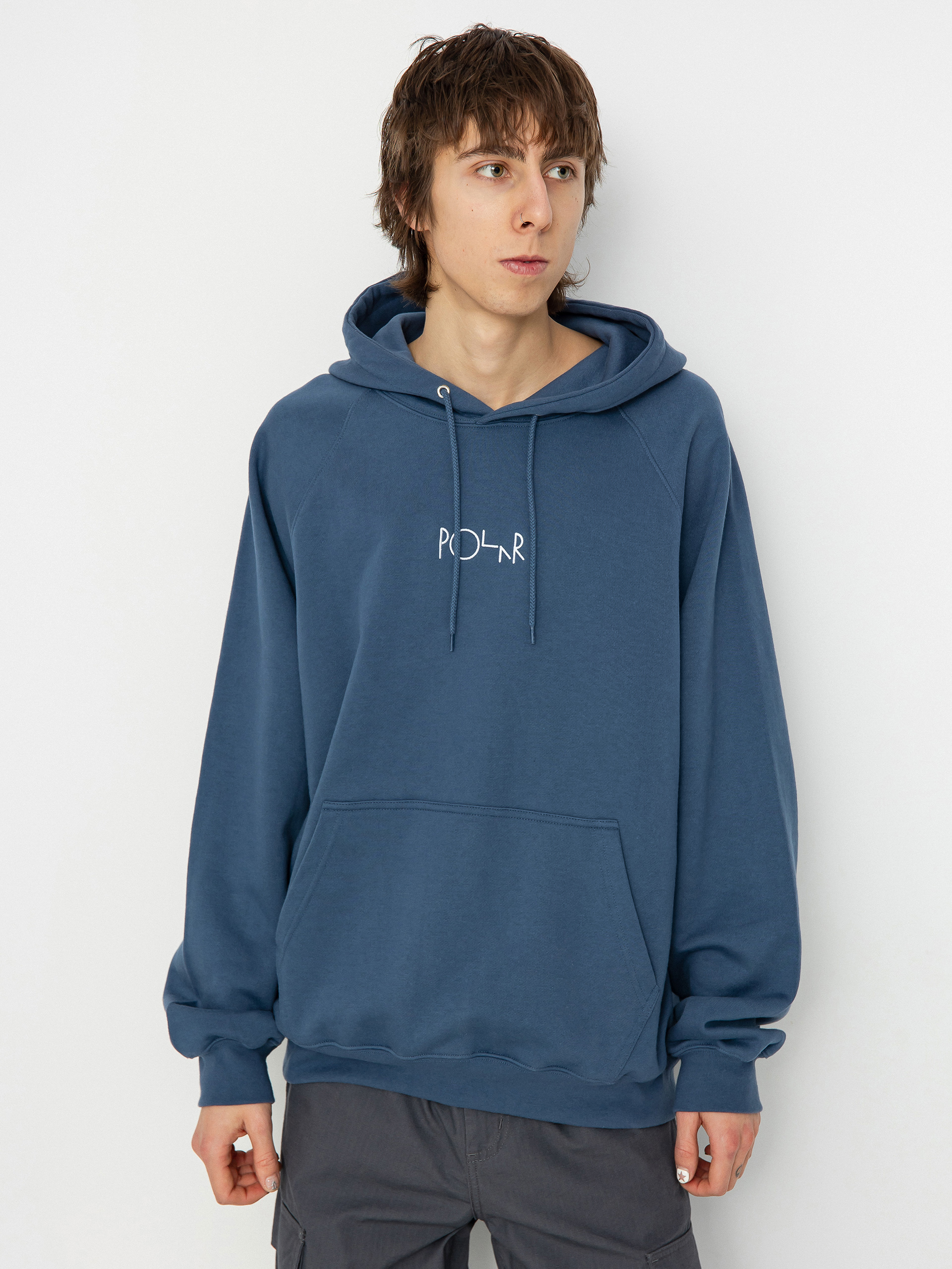 Polar Skate Default HD Hoodie (grey blue)