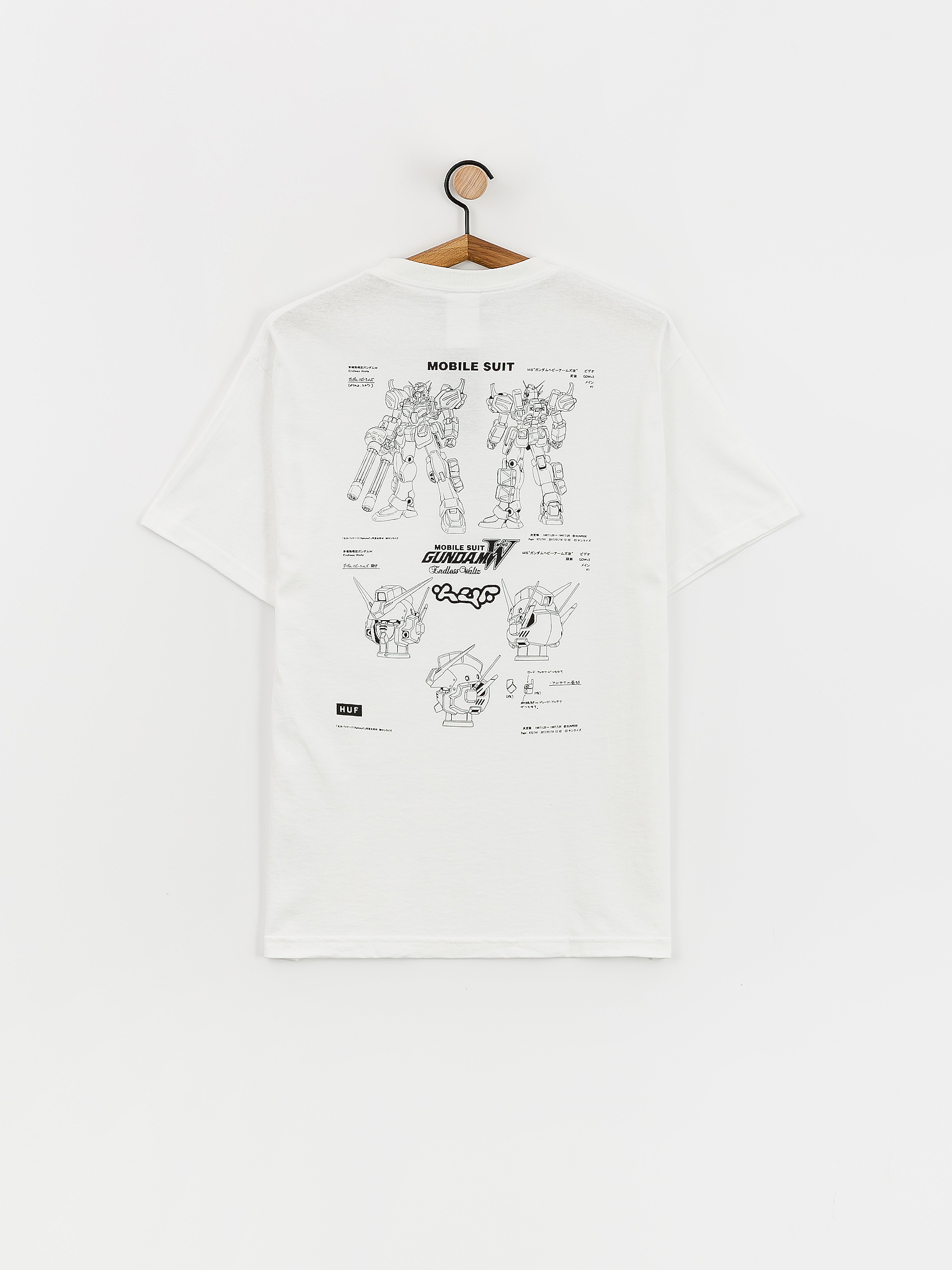 HUF Heavy Arms Schematics T-shirt (white)