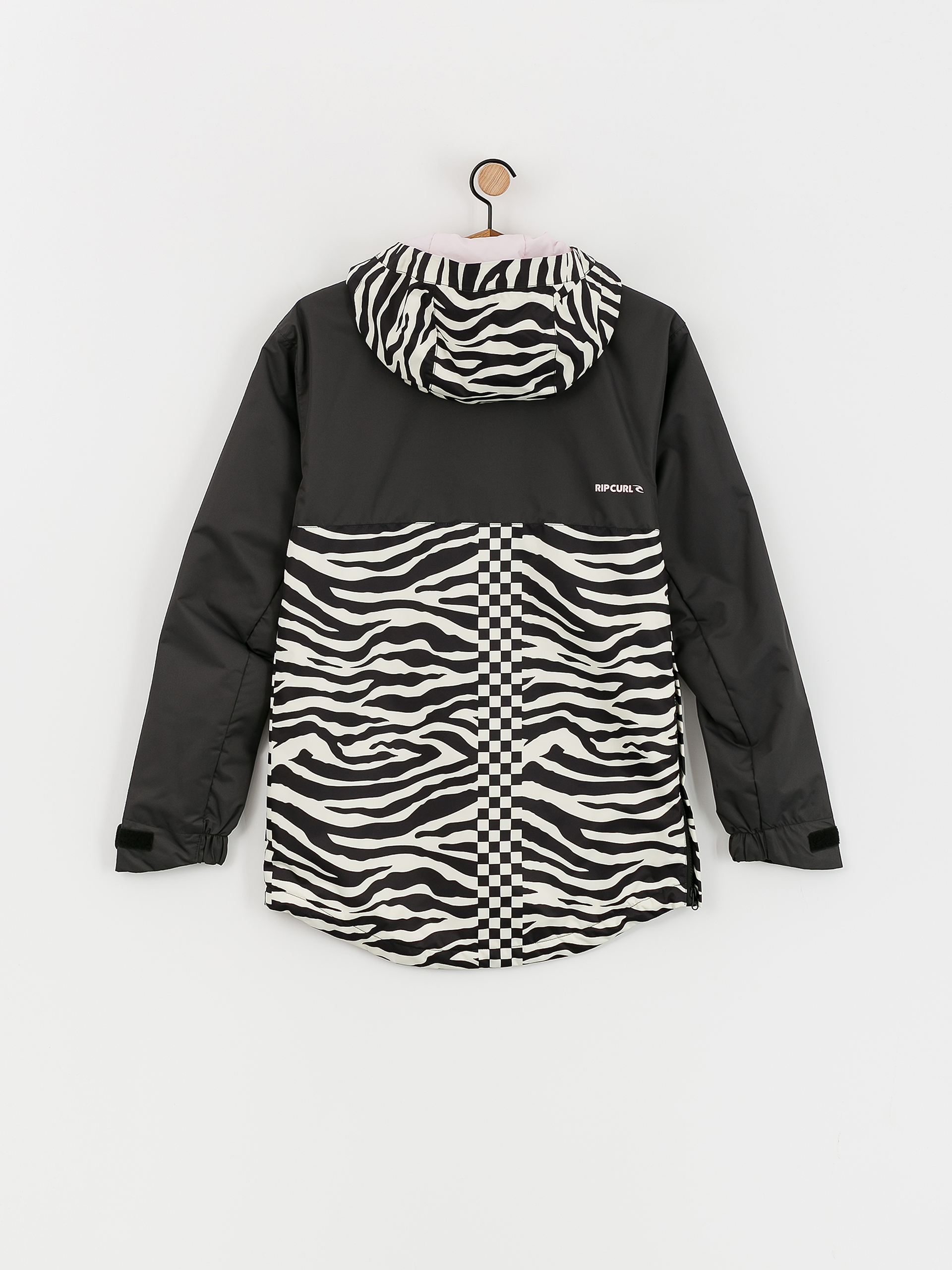 Womens Rip Curl Rider Anorak Snowboard jacket (washed black)