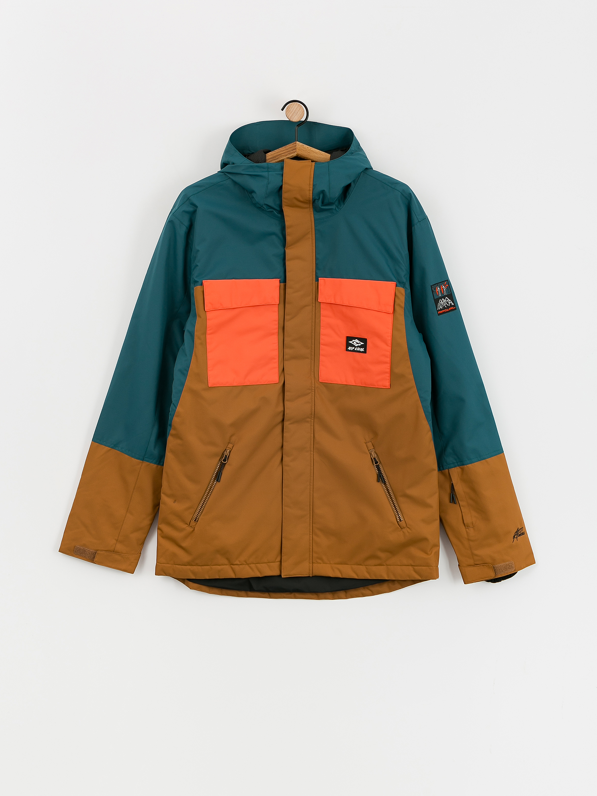 Mens Rip Curl Pinnacle Snowboard jacket (blue green)