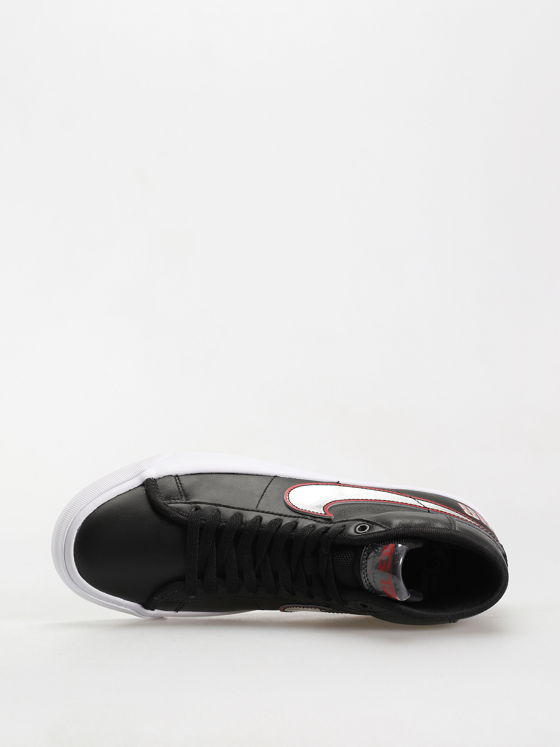 Nike SB Zoom Blazer Mid Pro GT Shoes (black/metallic silver university red)