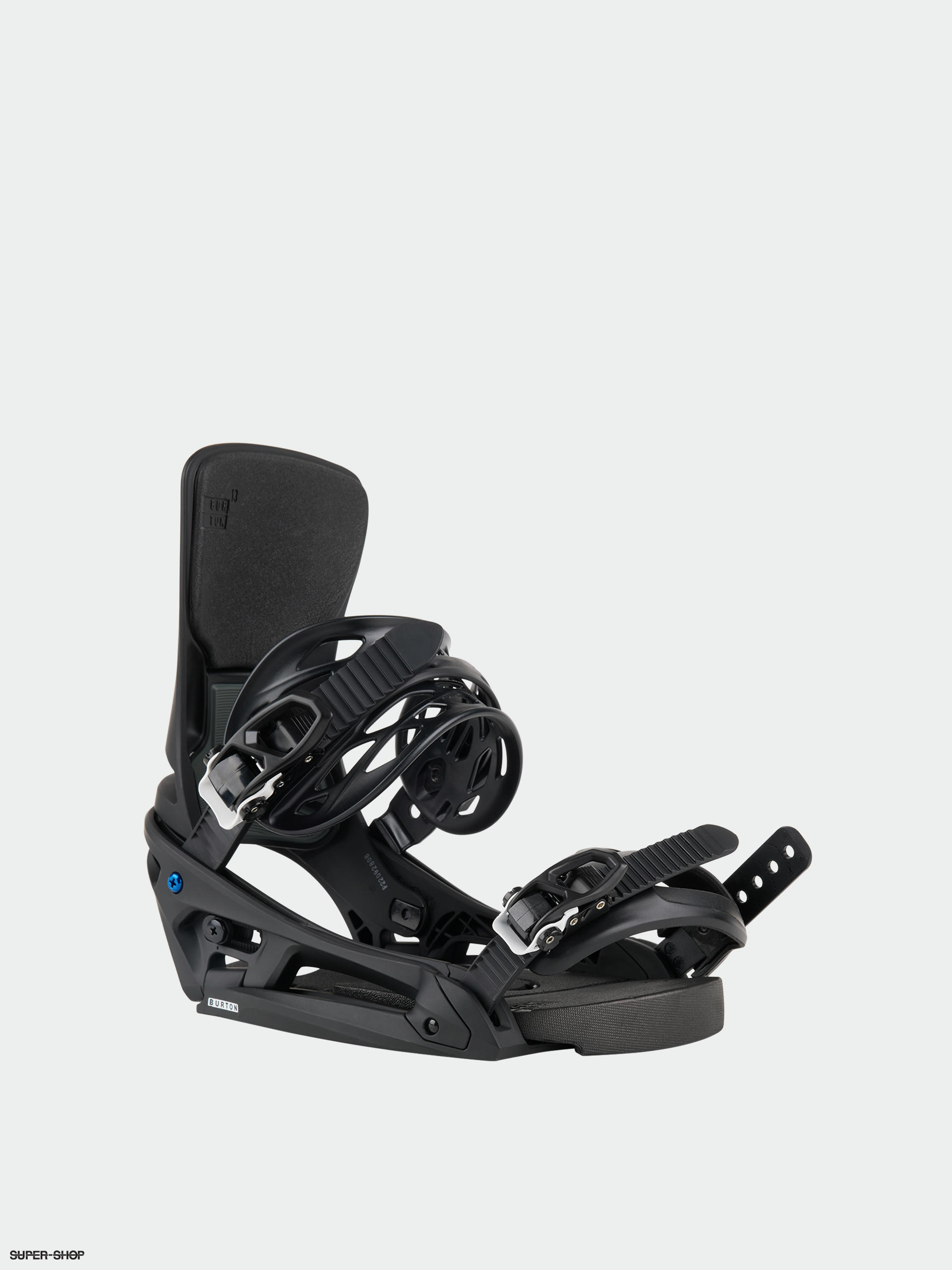 Burton Cartel X Est Snowboard bindings black white graphic