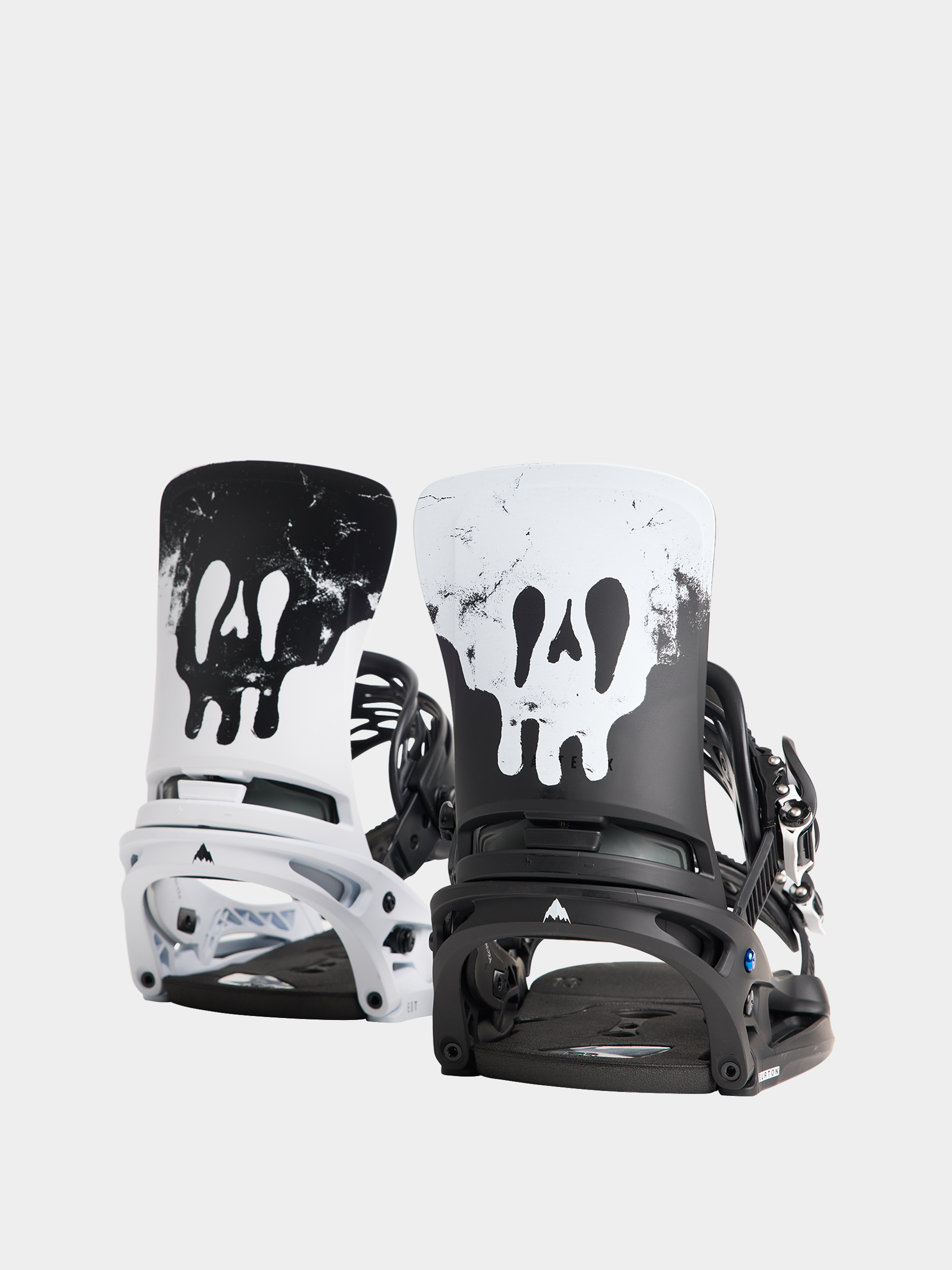 Mens Burton Cartel X Est Snowboard bindings (black/white/graphic)