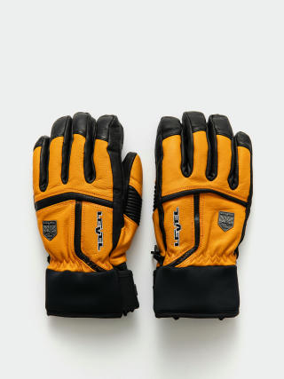 Level Off Piste Leather Gloves (orange)