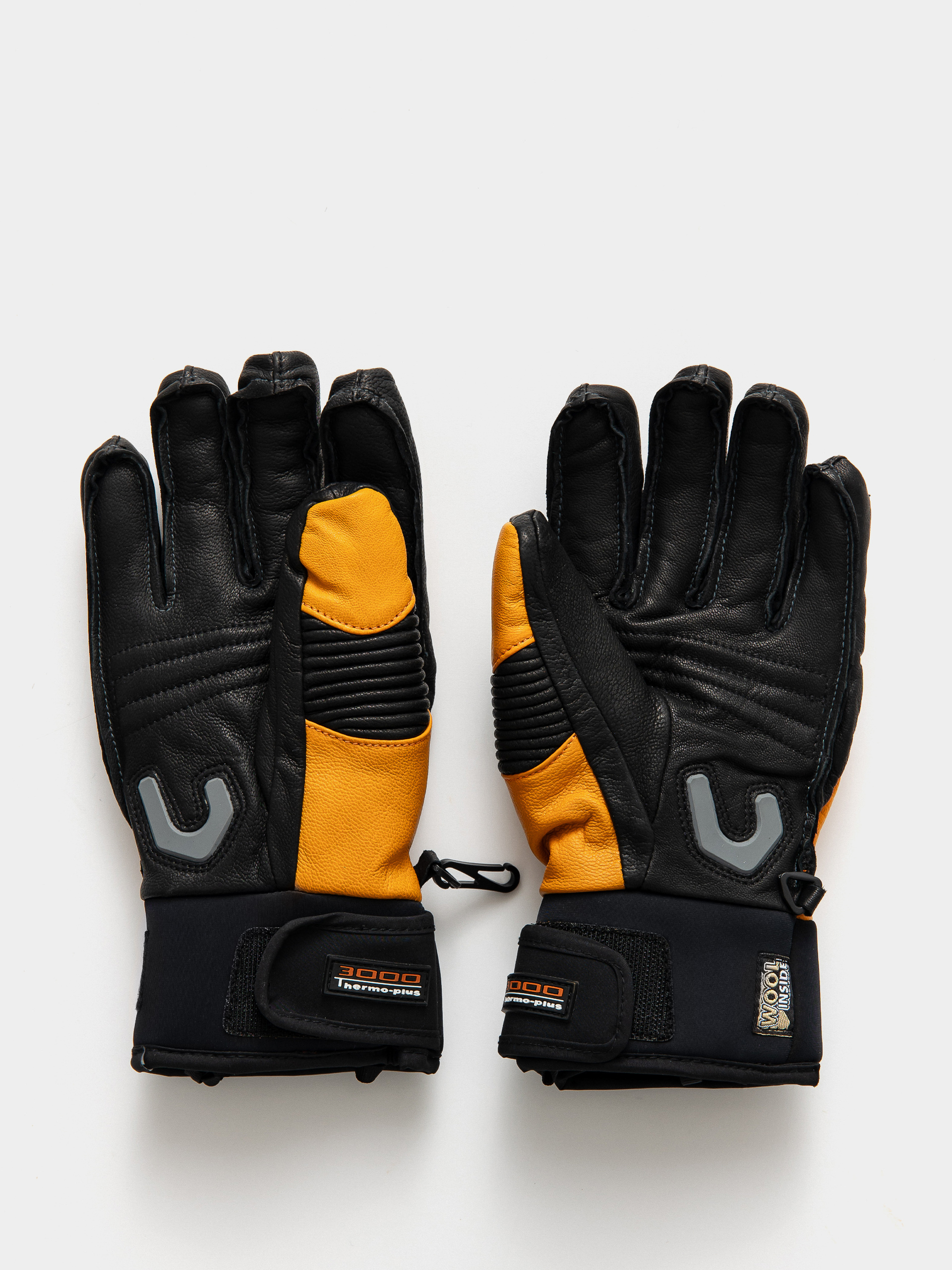 Level Off Piste Leather Gloves (orange)