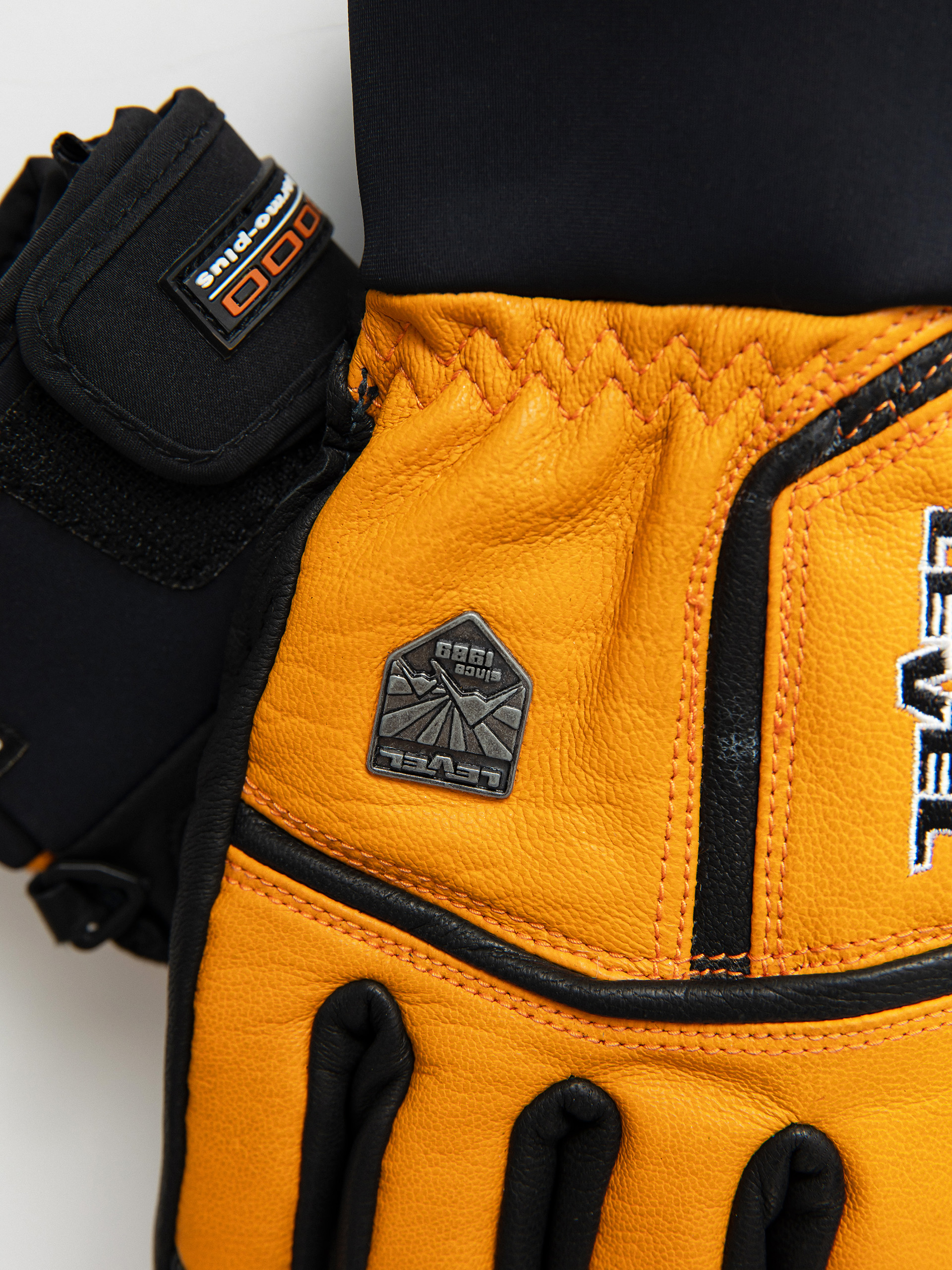 Level Off Piste Leather Gloves - orange (orange)