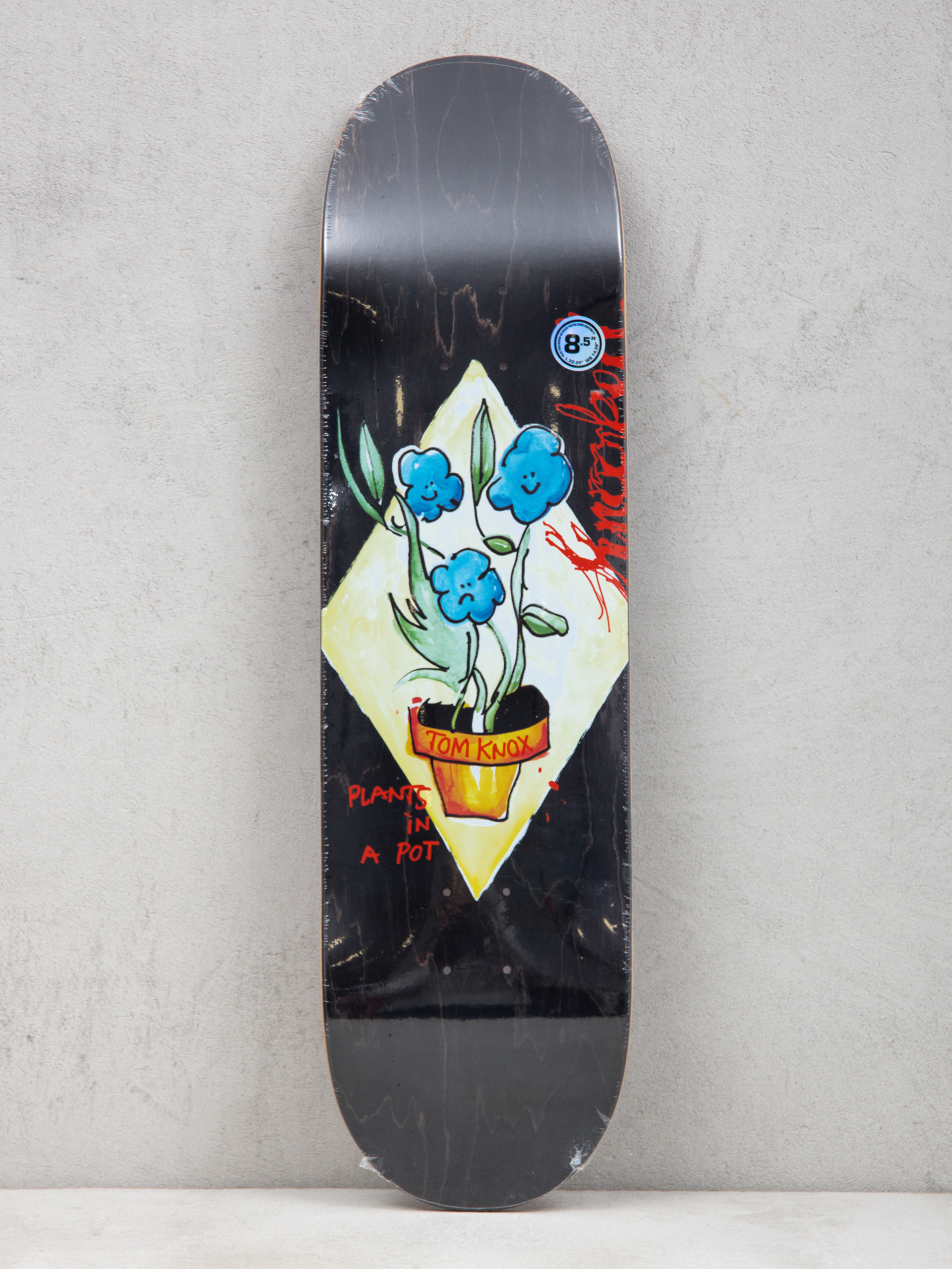 Krooked Knox Blue Flowers Deck (black)