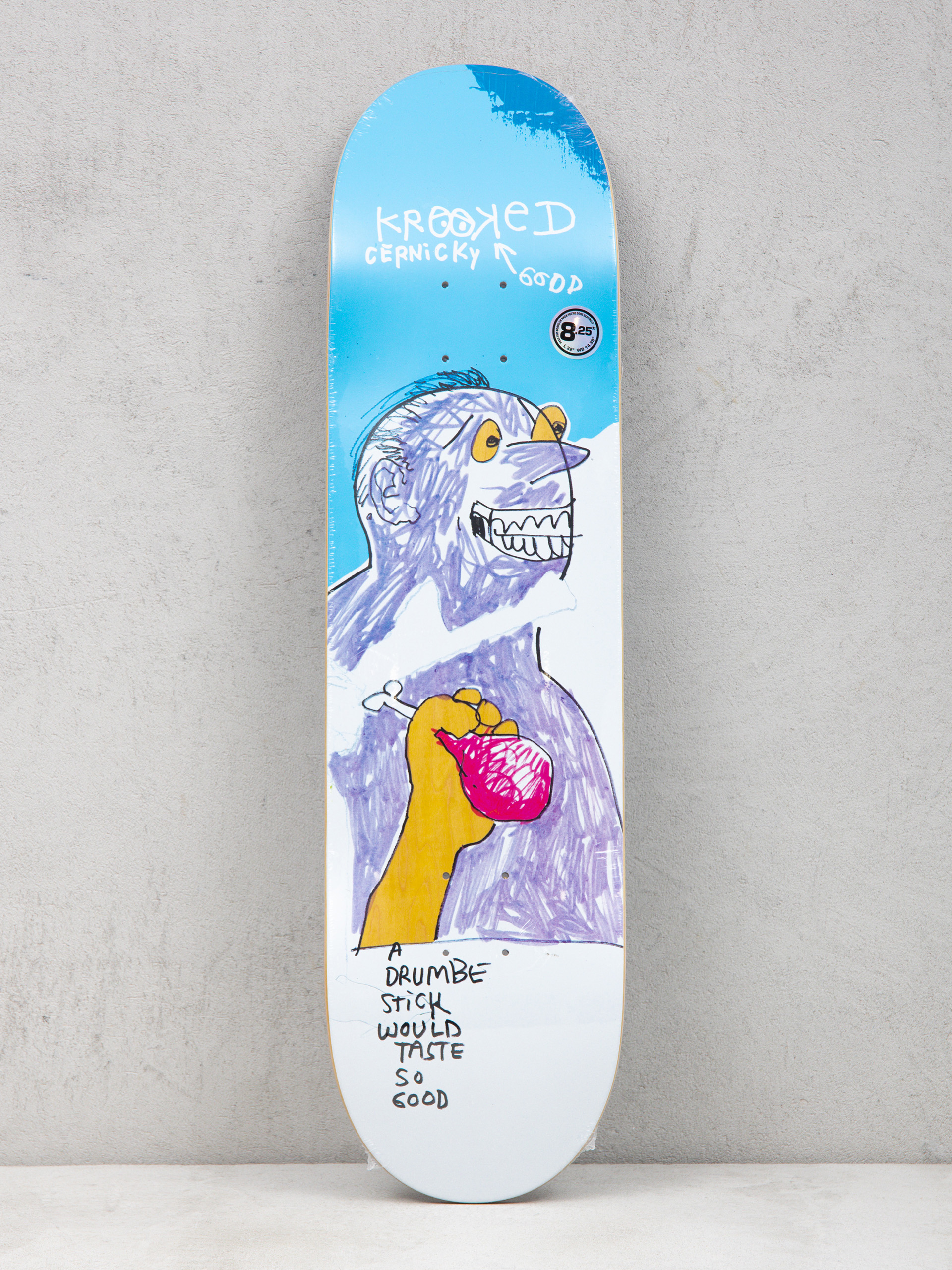 Krooked Cernicky Drumb Stck Deck (blue/white)