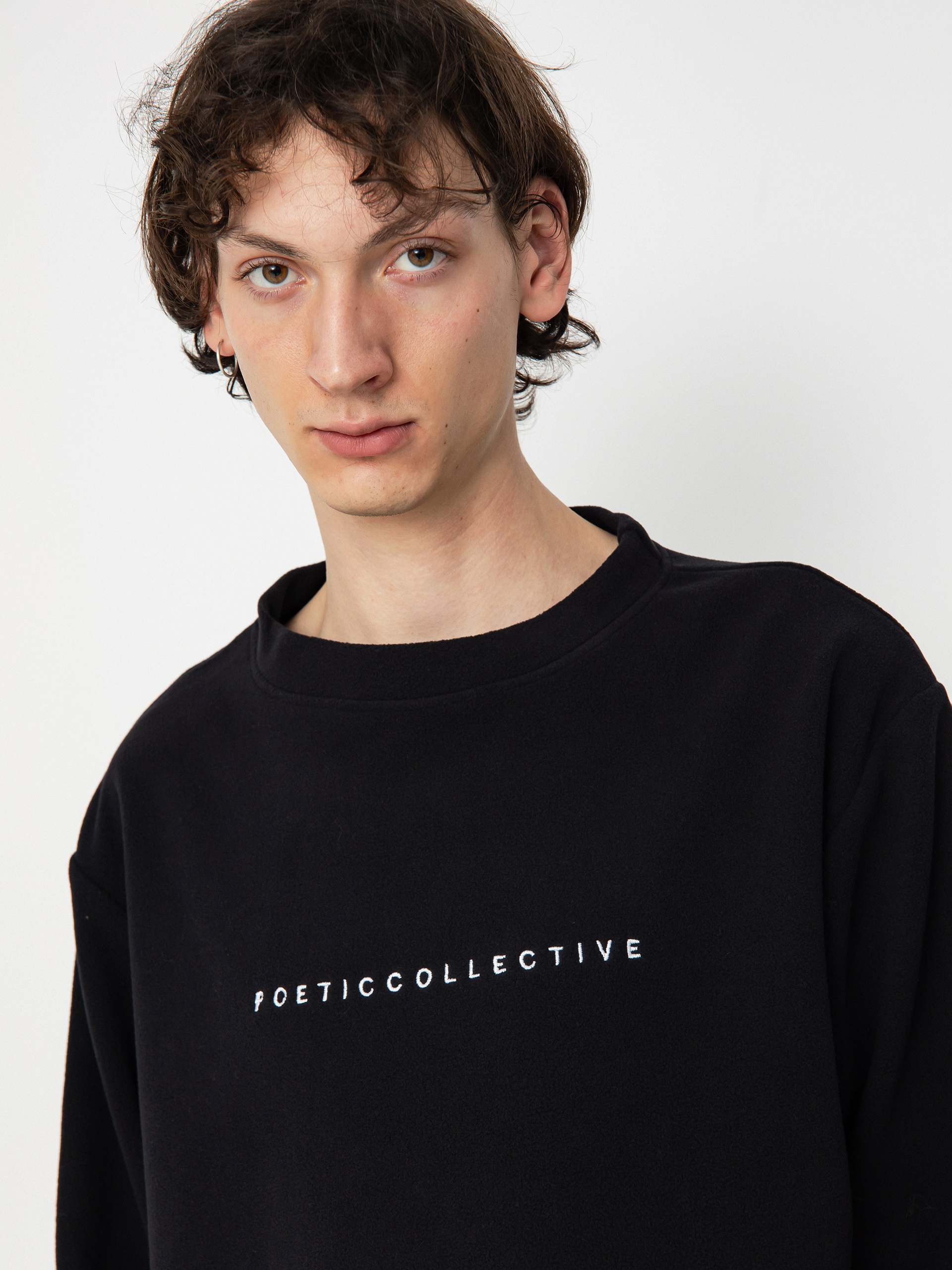 Poetic Collective Fleece Crew Sweatshirt (black)