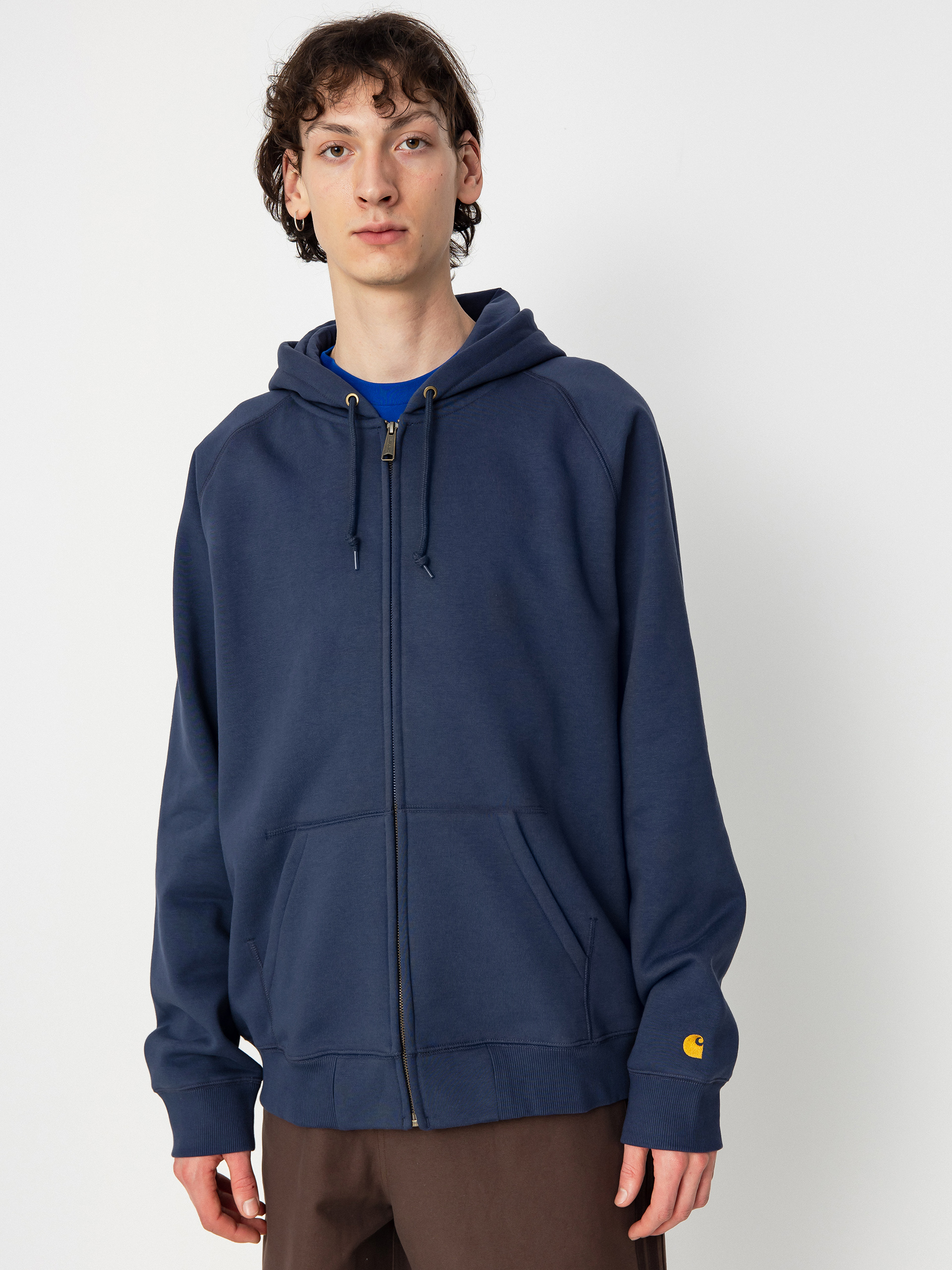 Carhartt WIP Chase ZHD Hoodie navy blue (blue/gold)