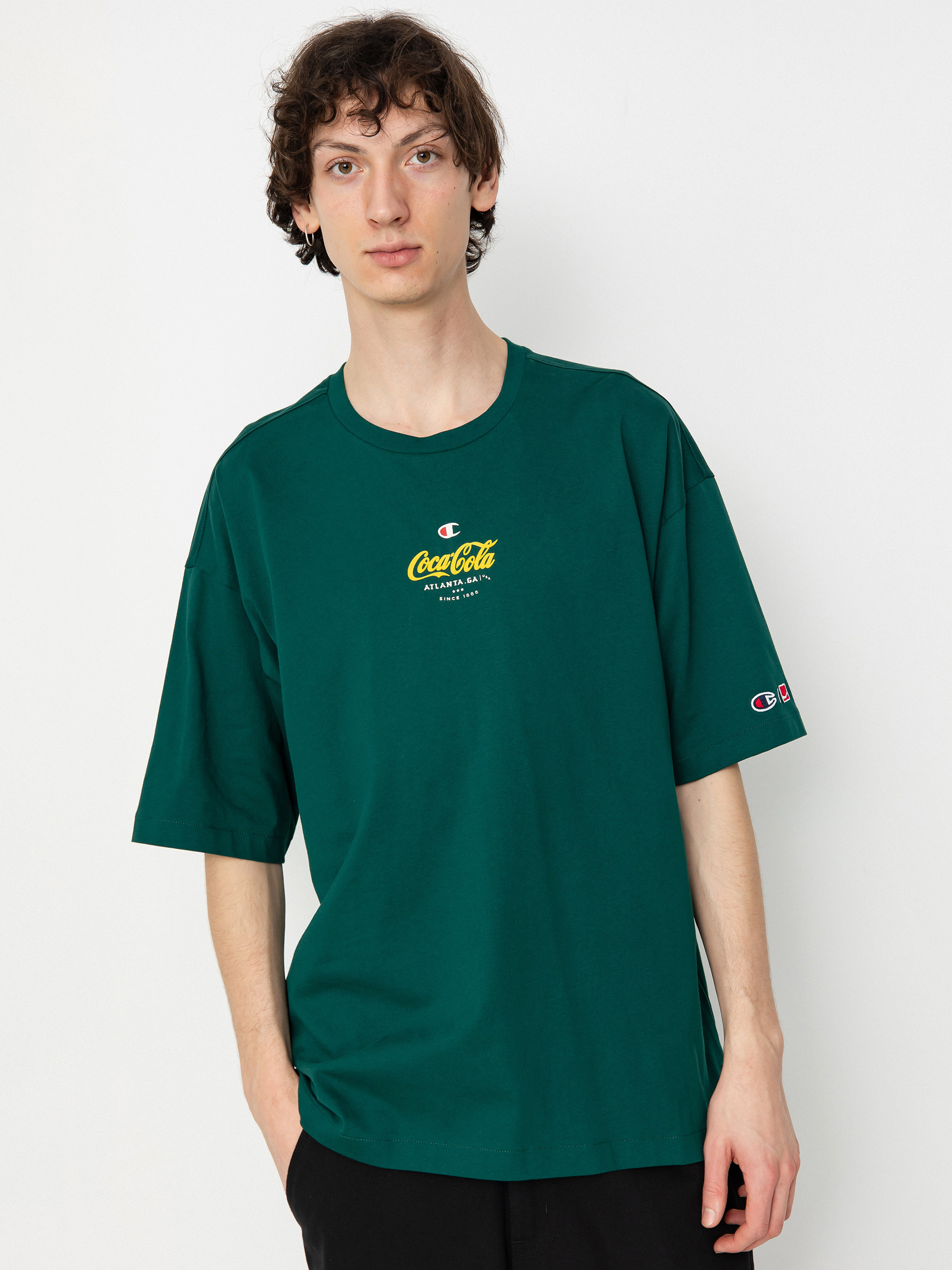 Champion X Coca Cola Crewneck T-Shirt 220186 T-shirt green (hlg)