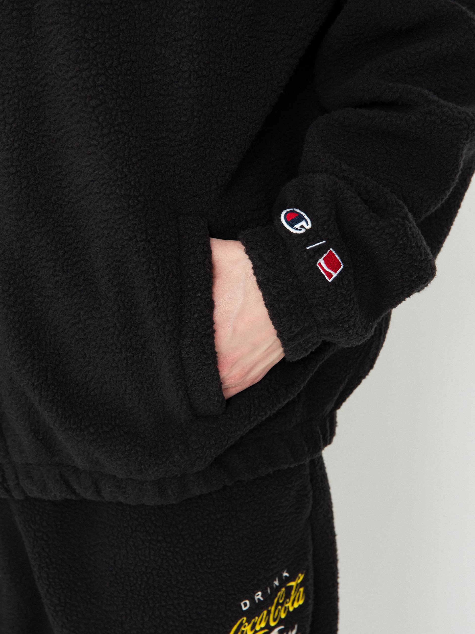 Mens Champion X Coca Cola Full Zip Top 220187 Fleece (nbk)