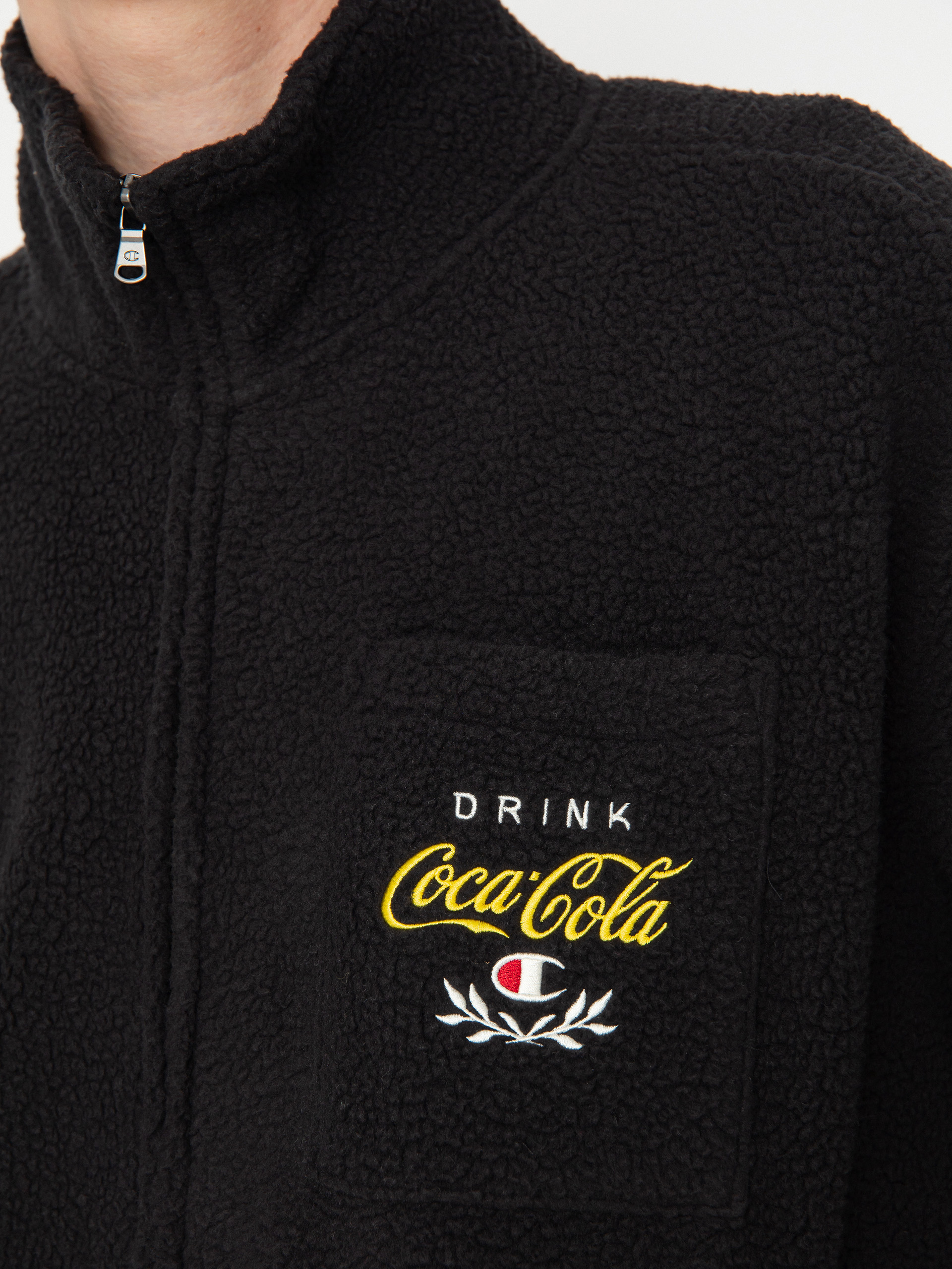 Mens Champion X Coca Cola Full Zip Top 220187 Fleece (nbk)