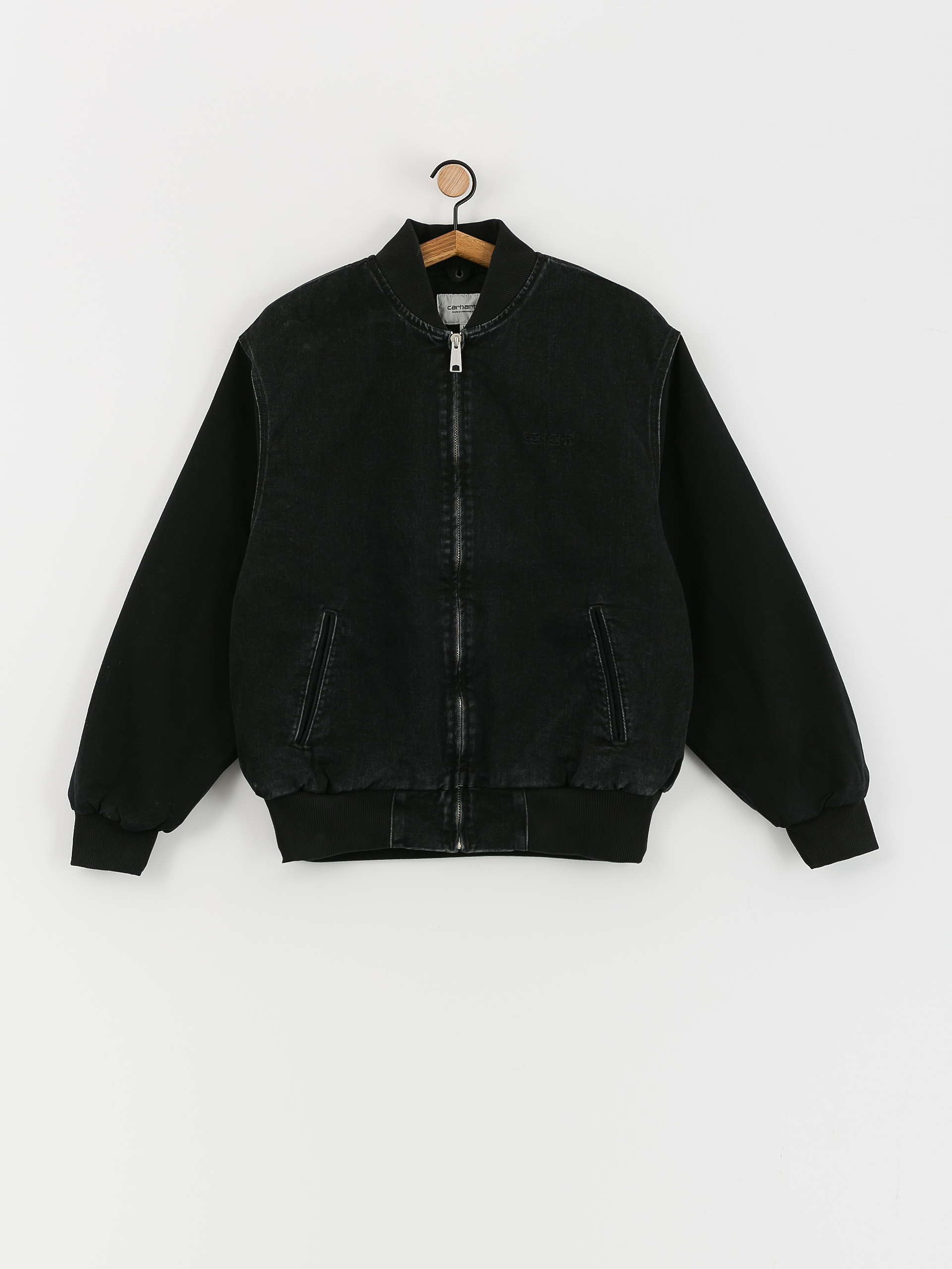 Carhartt WIP Paxon Bomber Jacke - Schwarz (black/black)