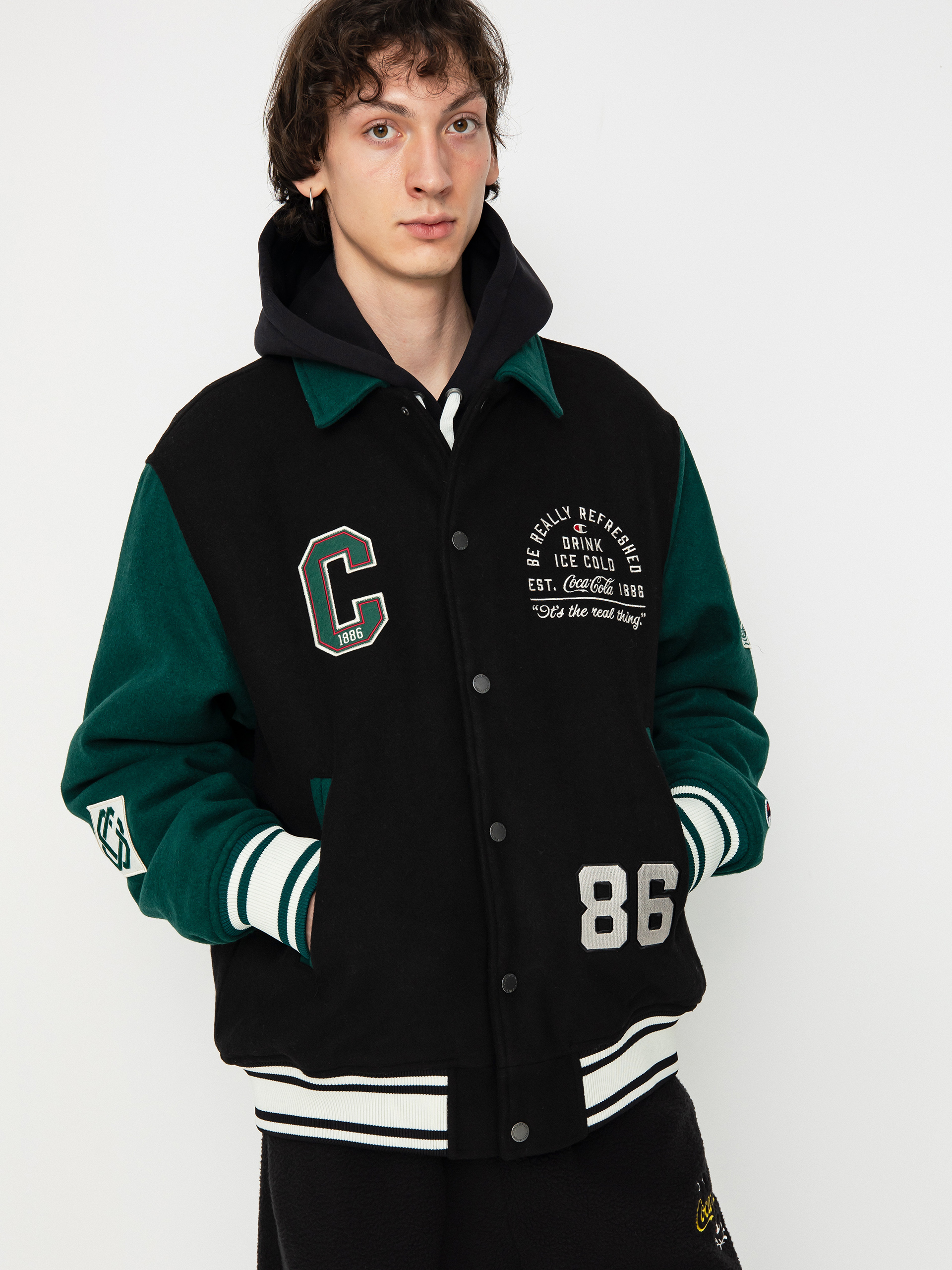Champion X Coca Cola Bomber Jacket 220191 Jacket (nbk/hlg/ofw)