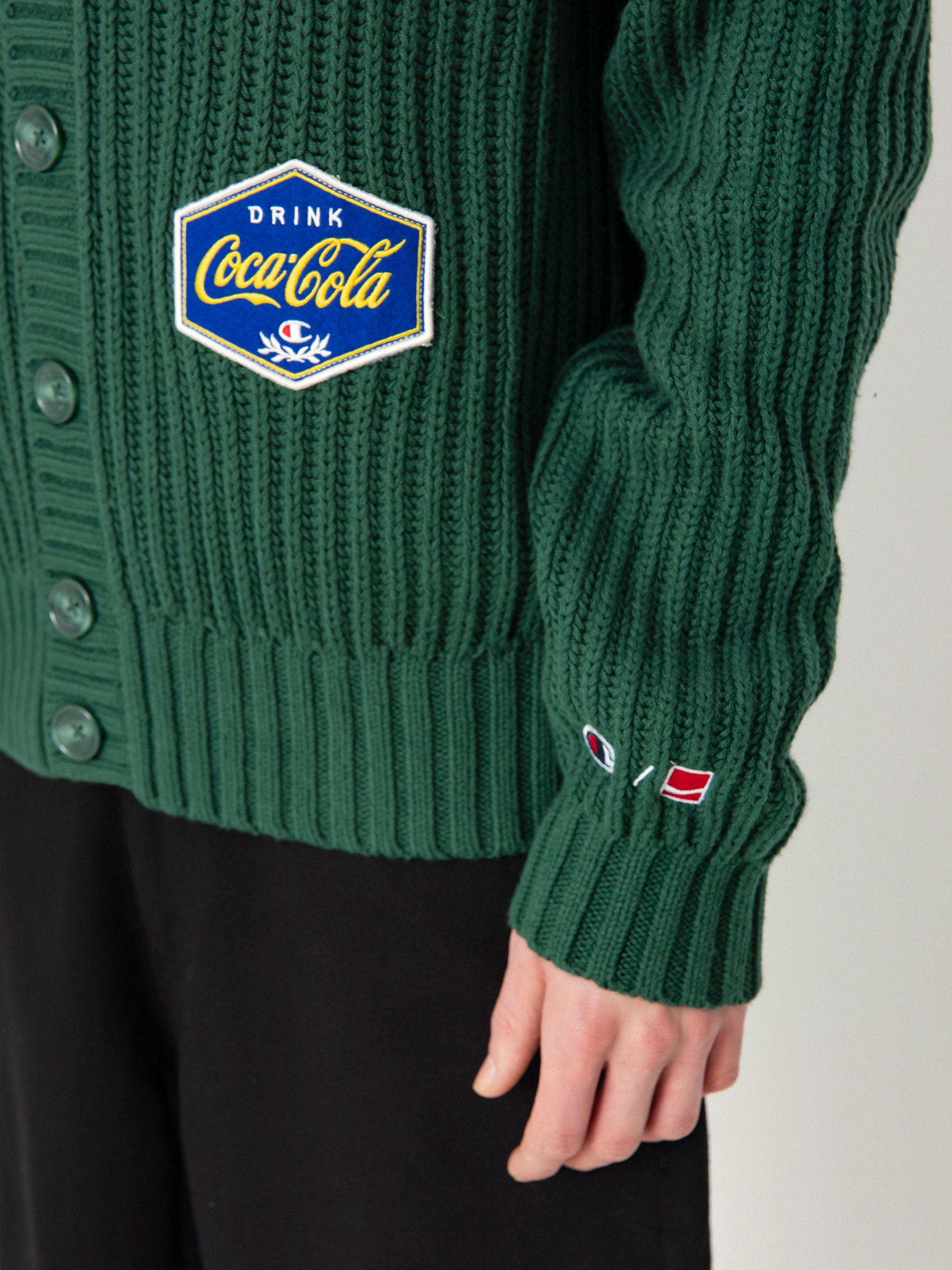 Champion X Coca Cola Cardigan Top 220192 Pulli (hlg/loy)