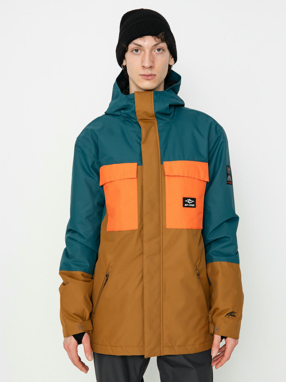 Mens Rip Curl Pinnacle Snowboard jacket (blue green)