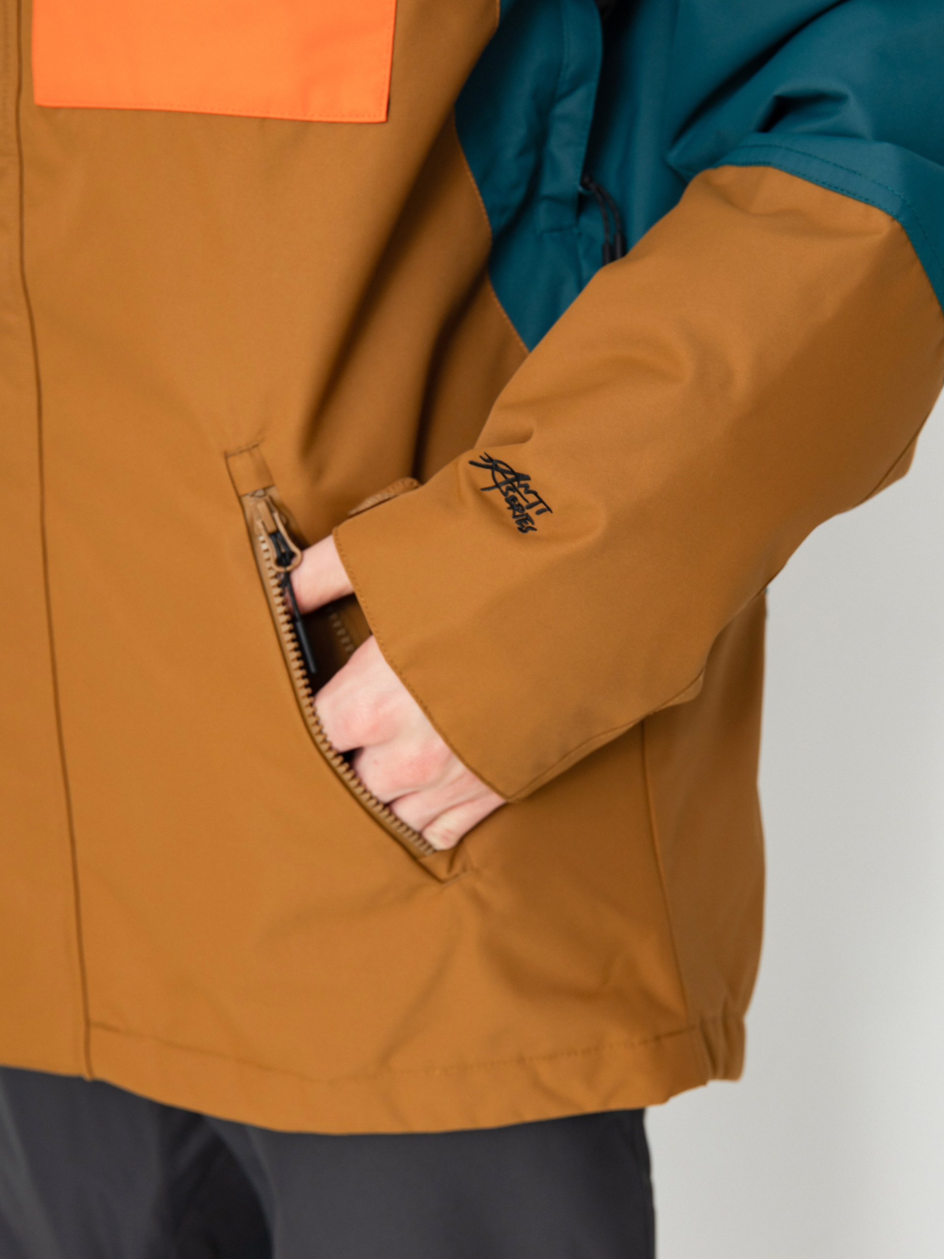 Mens Rip Curl Pinnacle Snowboard jacket (blue green)