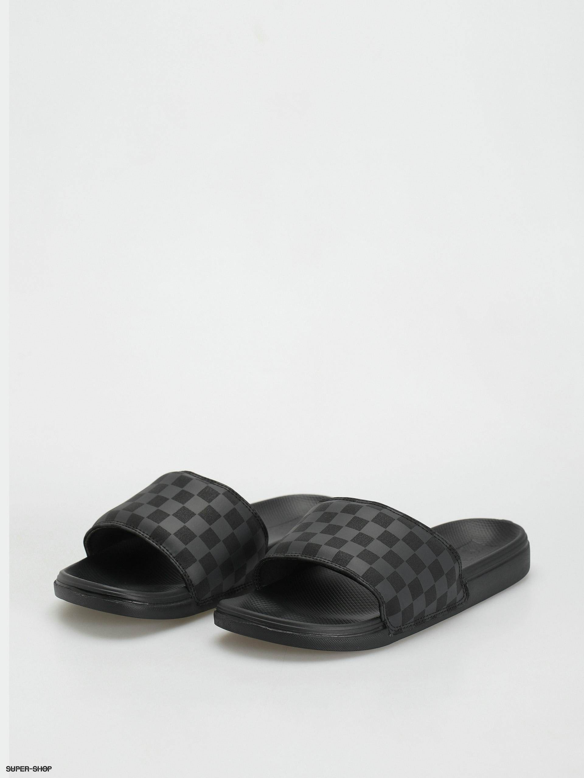 Black checkerboard sales vans slides