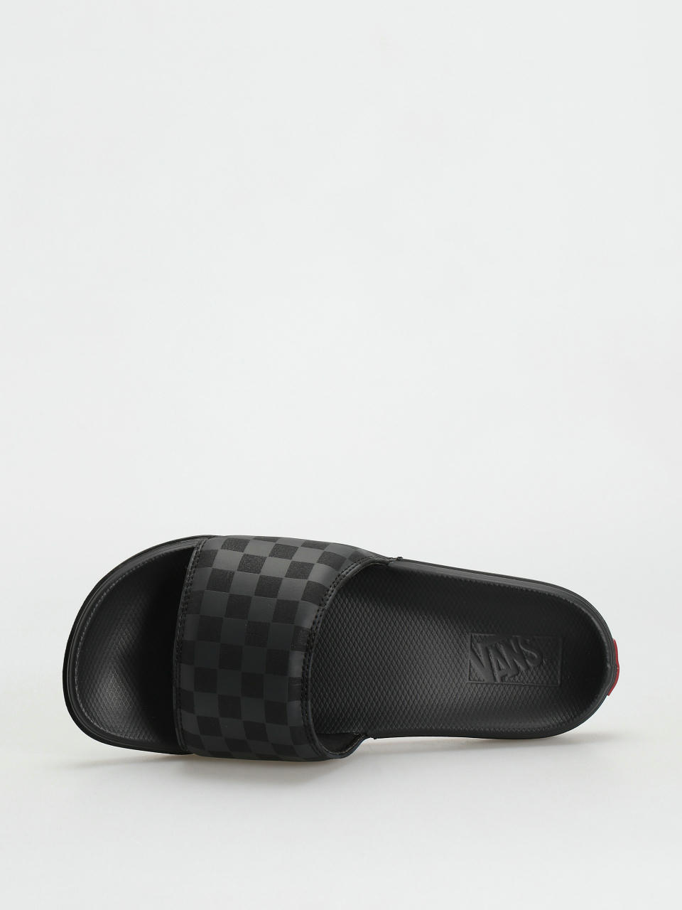Checkerboard Mens La Costa Slide-On Shoes, Black, White