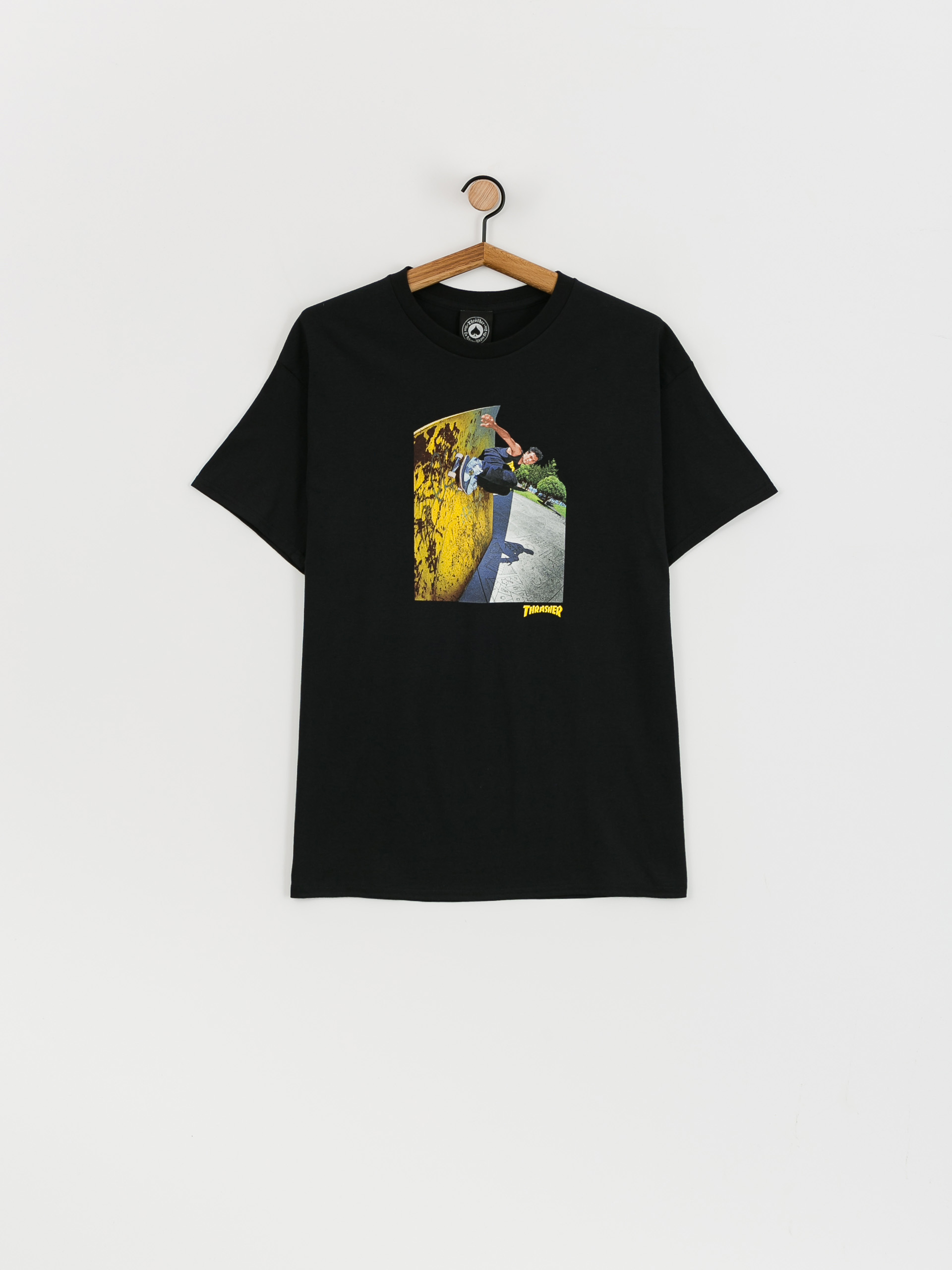 Thrasher Mic E Wallride T shirt black black