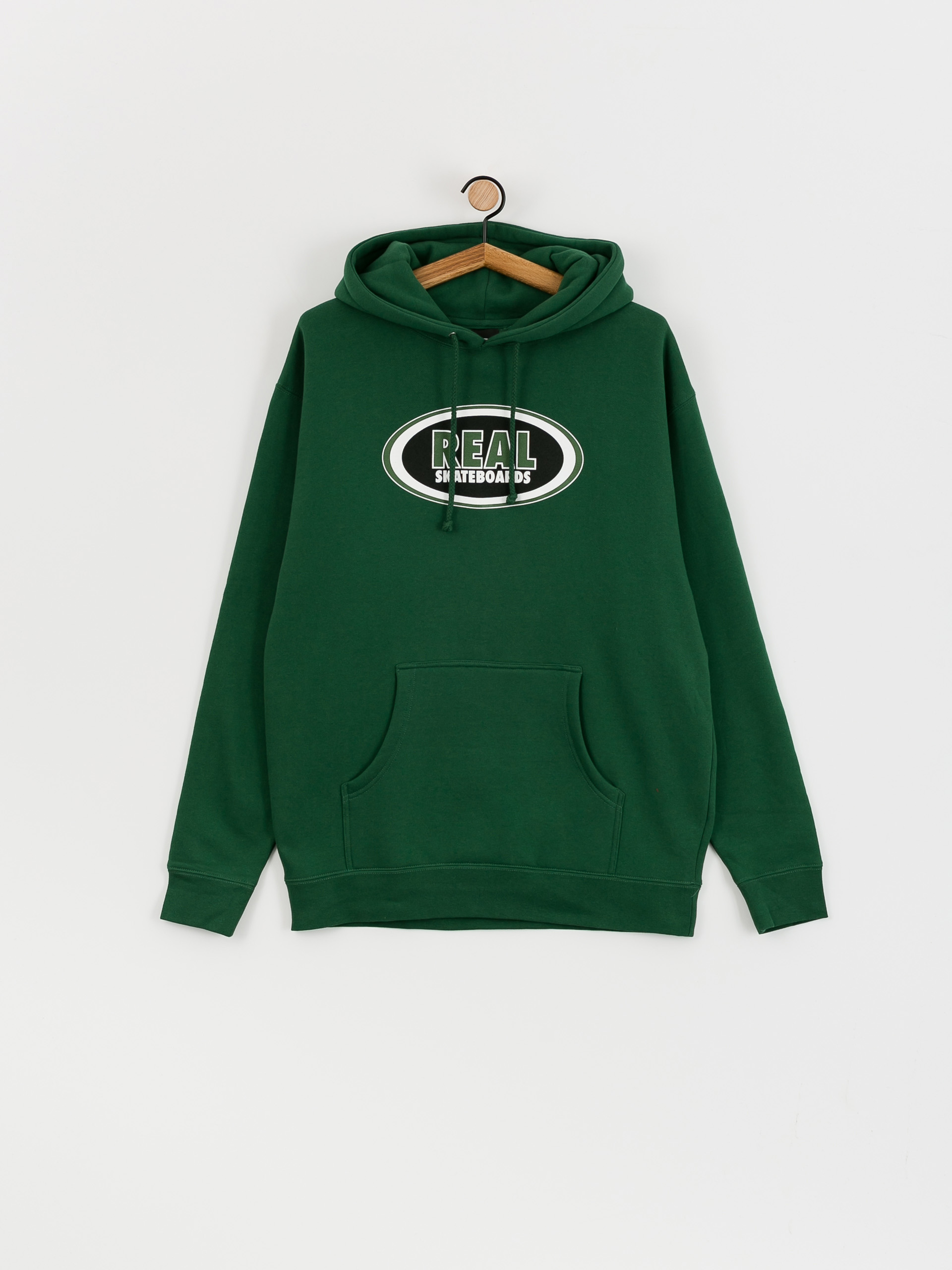 Real Oval HD Hoodie (dark green/black/white)