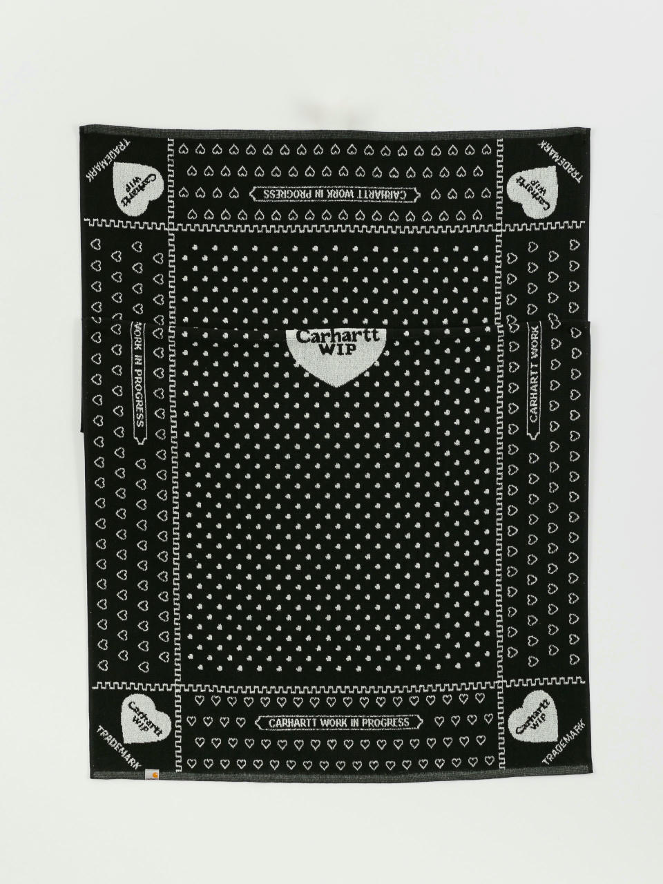 Carhartt WIP Ręcznik Heart Bandana Longboard (heart bandana jacquard/black)