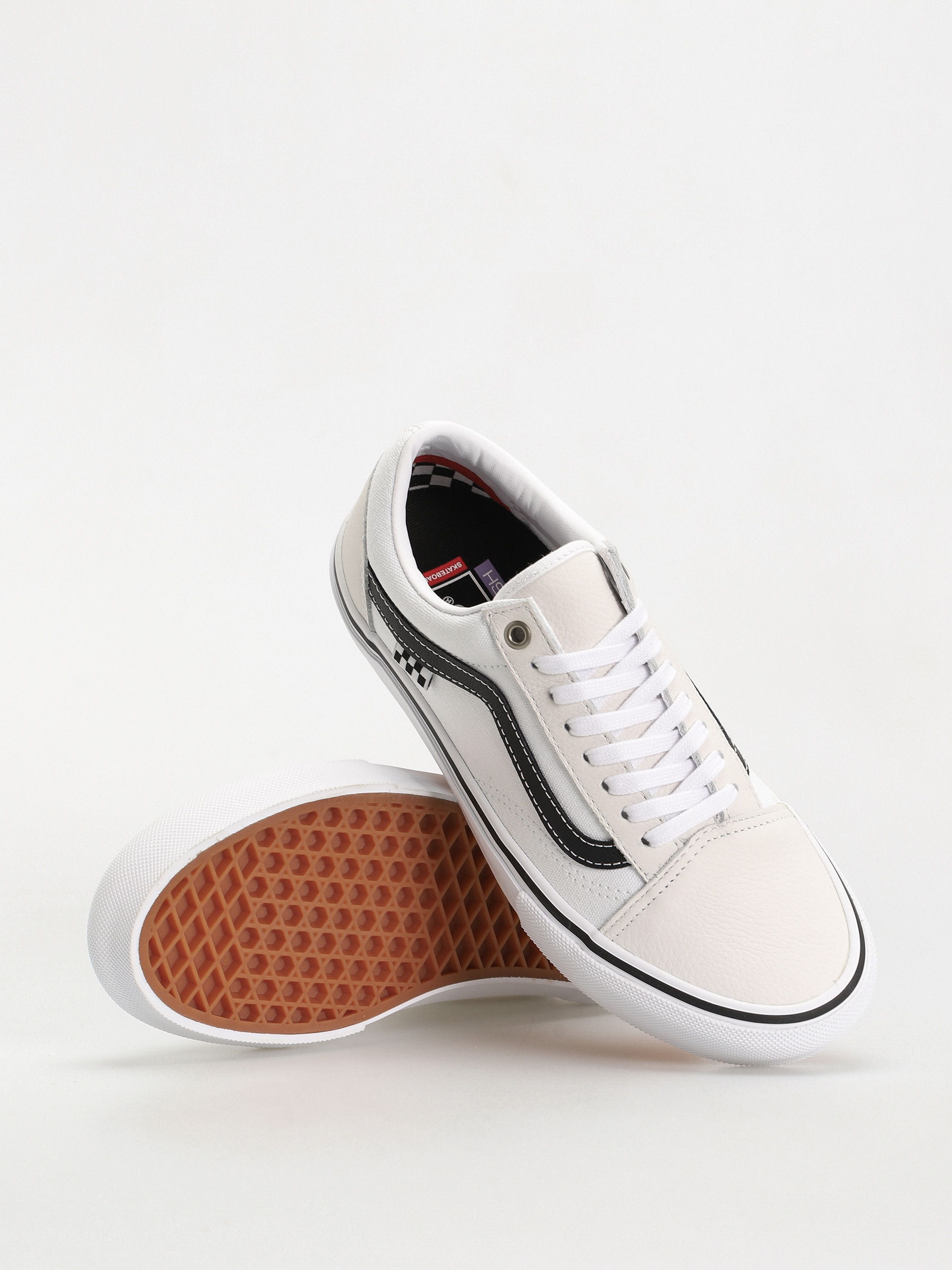 Vans Skate Old Skool Shoes white (leather white/white)