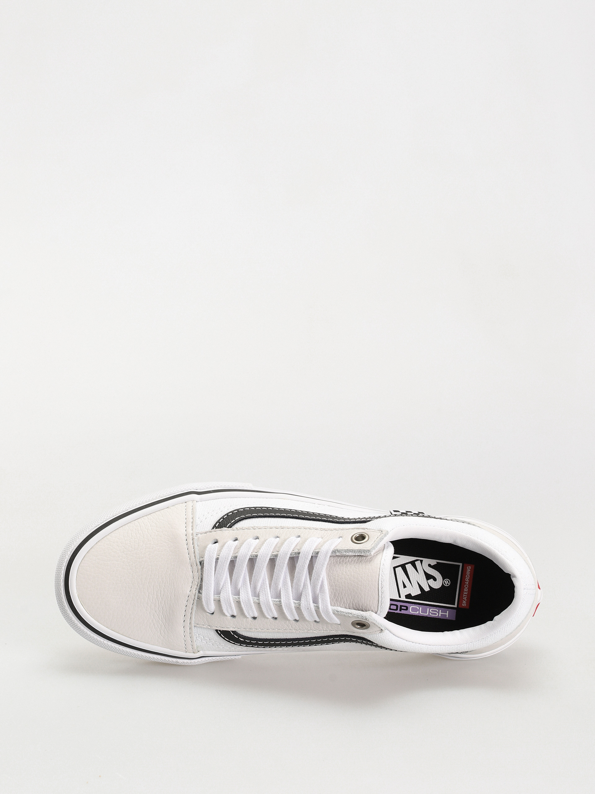 Vans Skate Old Skool Shoes (leather white/white)