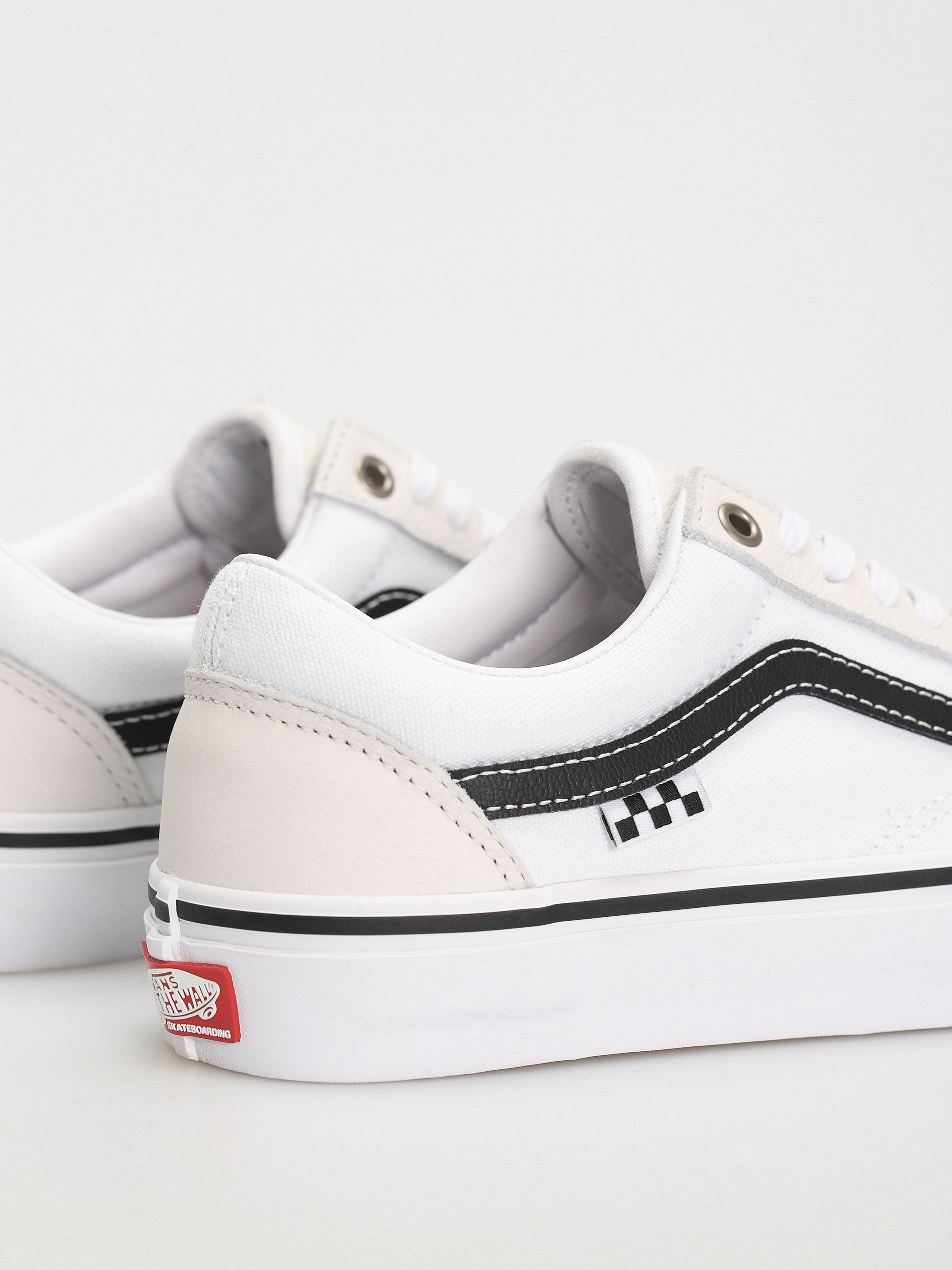 Vans Skate Old Skool Schuhe leather white white