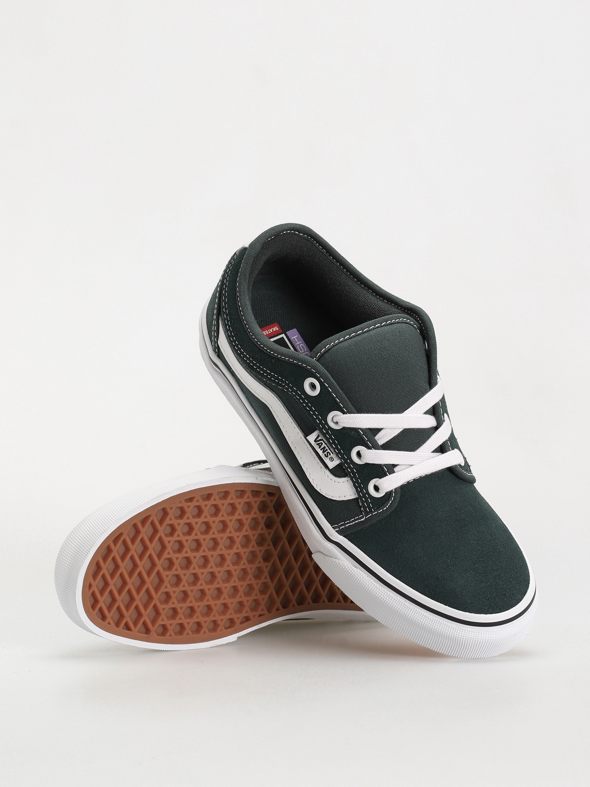 Vans Chukka Low Sidestripe Schuhe (green gables/true white)