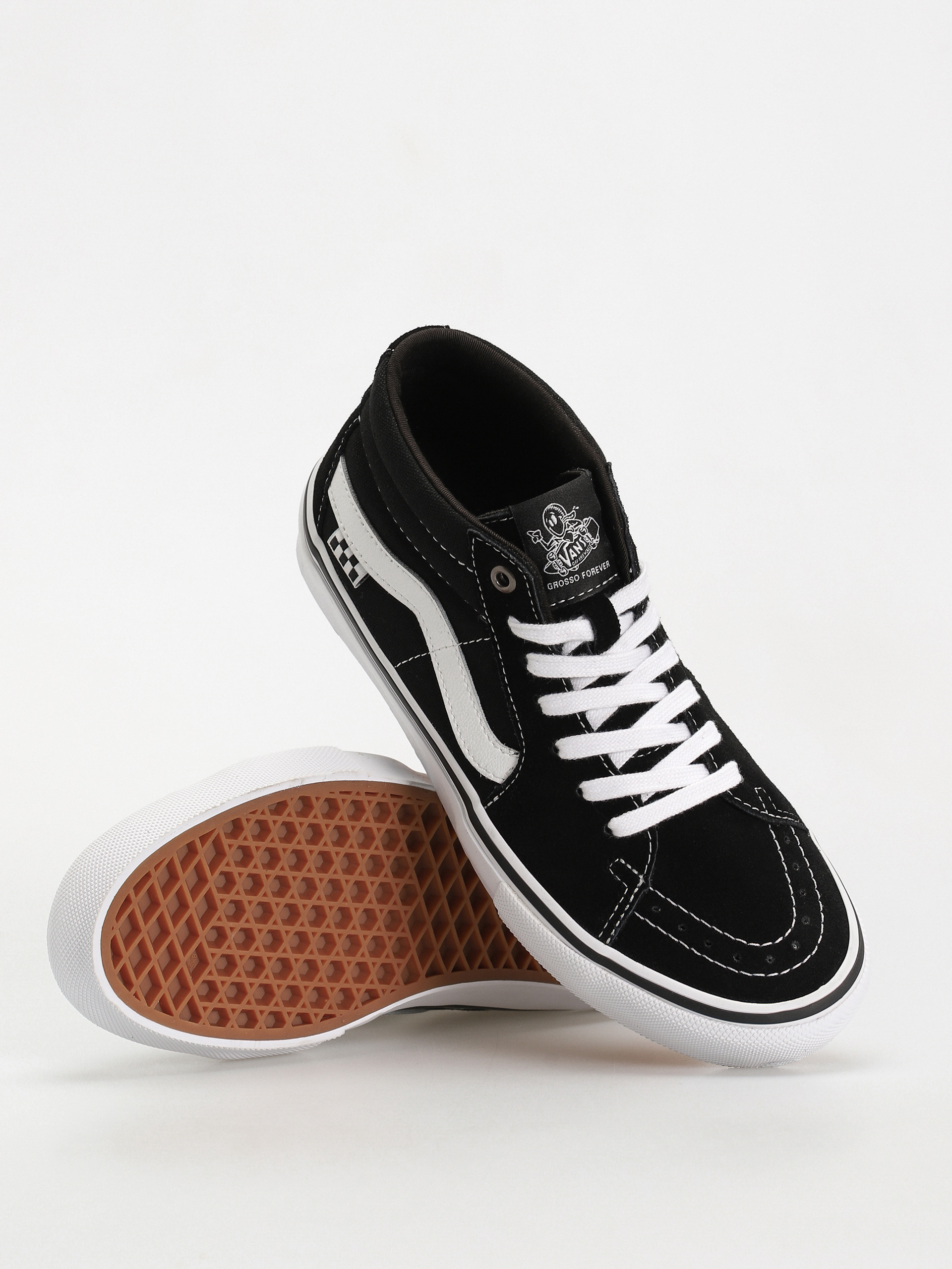 Vans Skate Grosso Mid Shoes black black white