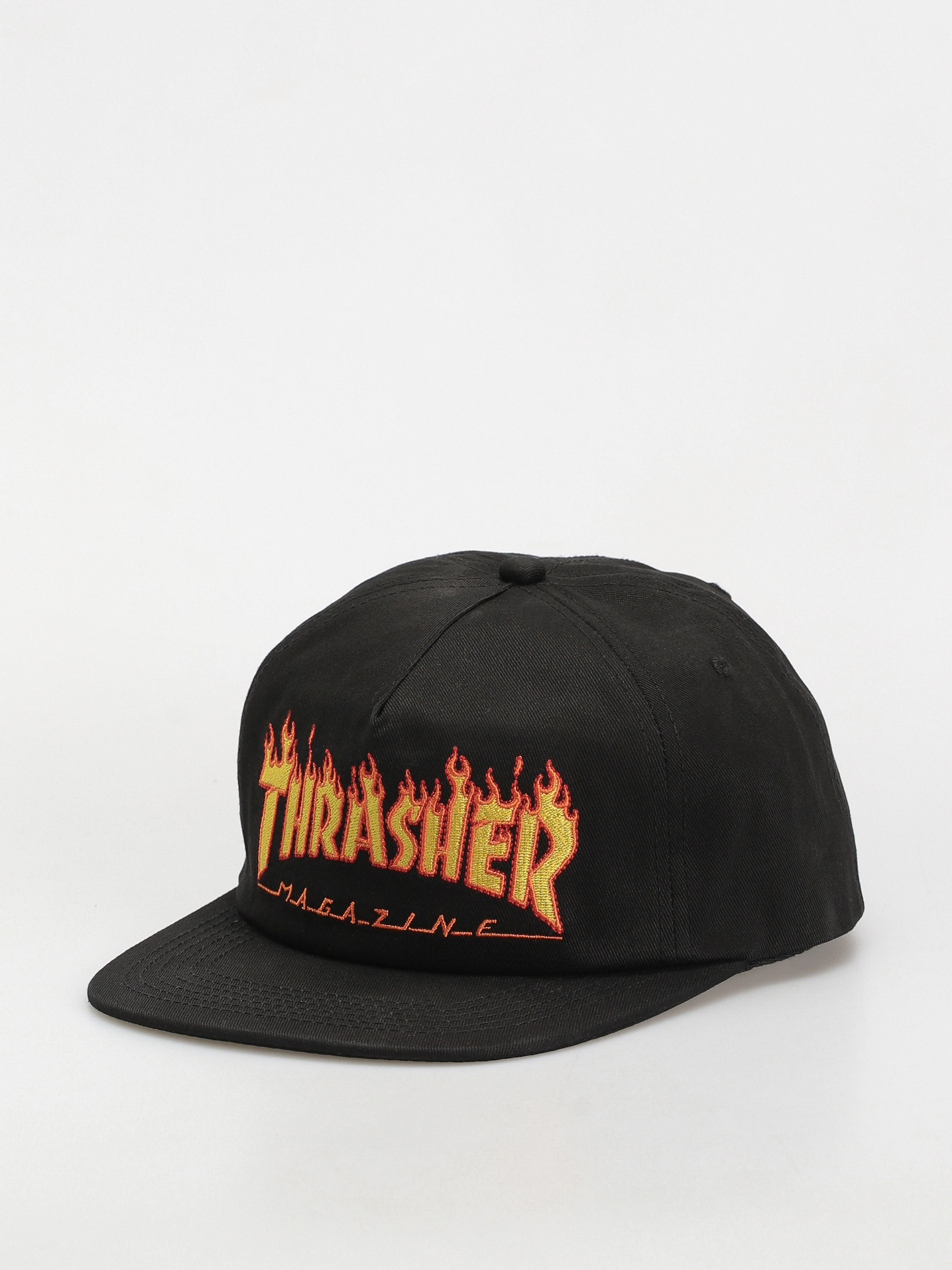 Thrasher Flame Embroidered Cap (black)