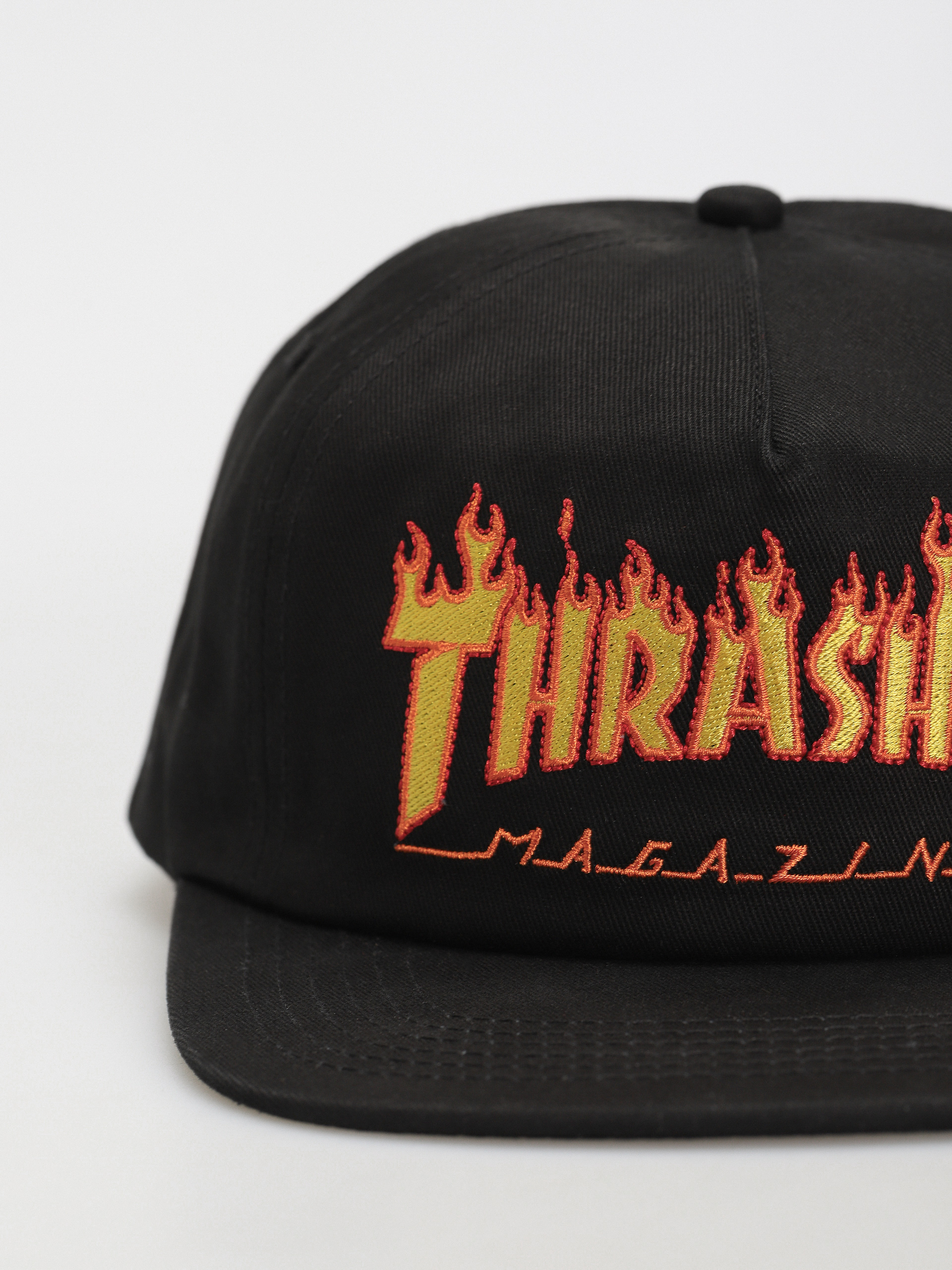 Thrasher Flame Embroidered Cap (black)