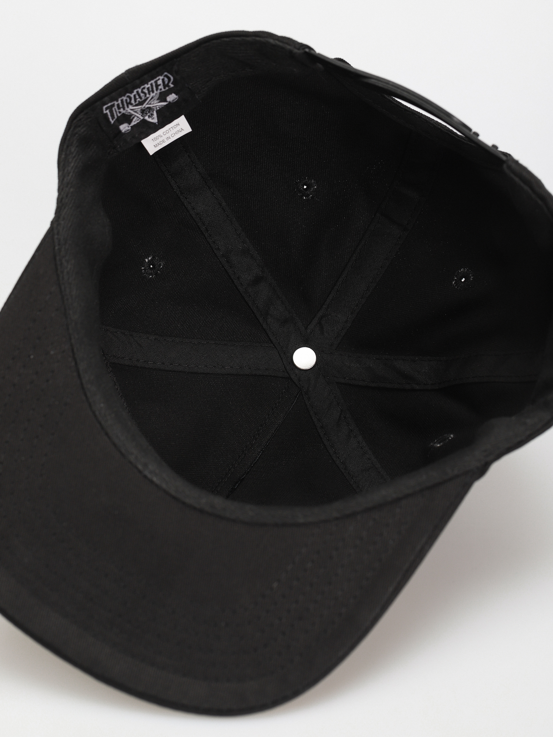 Thrasher Flame Embroidered Cap (black)