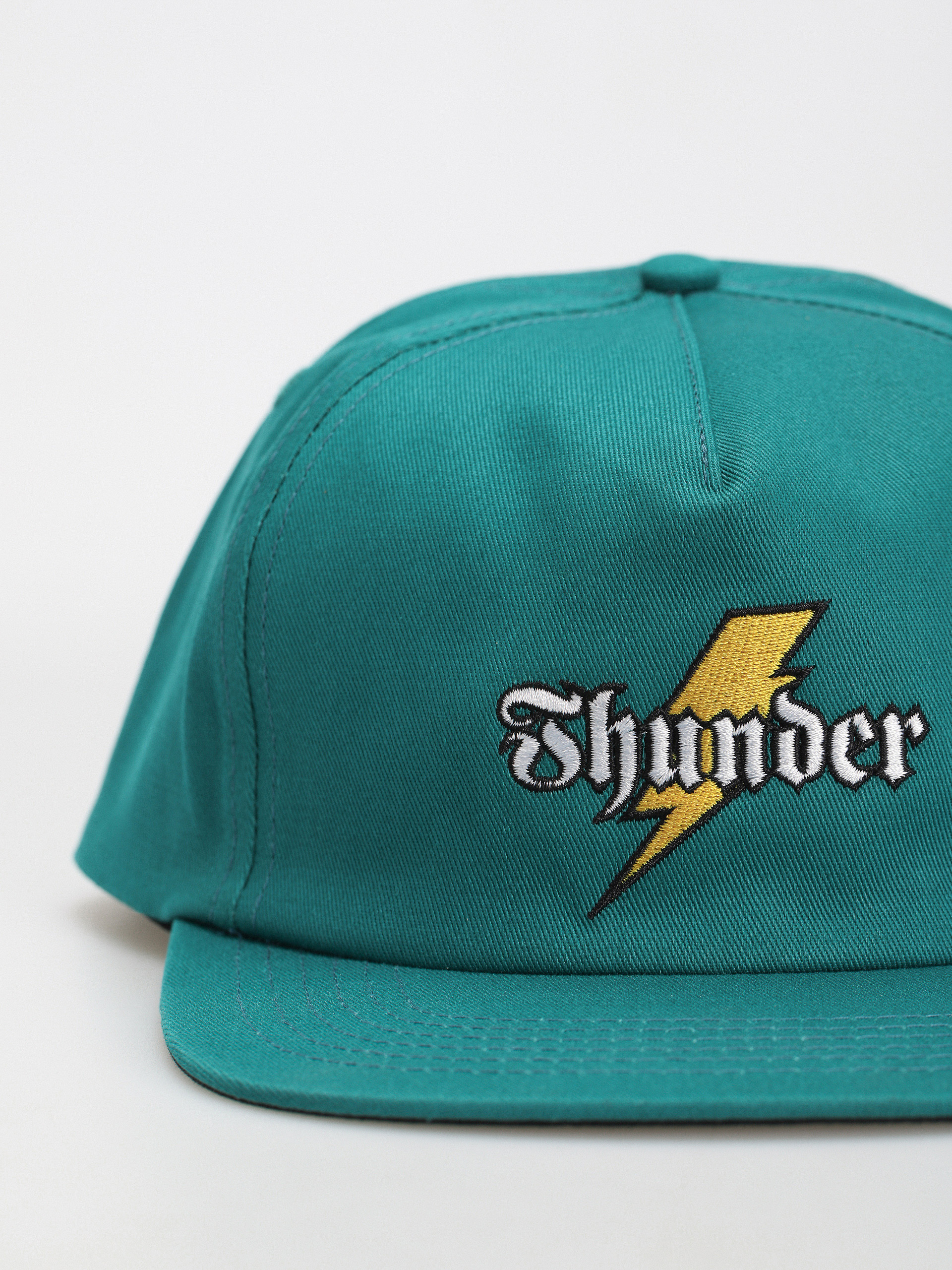 Thunder Bolt Script Cap (teal)
