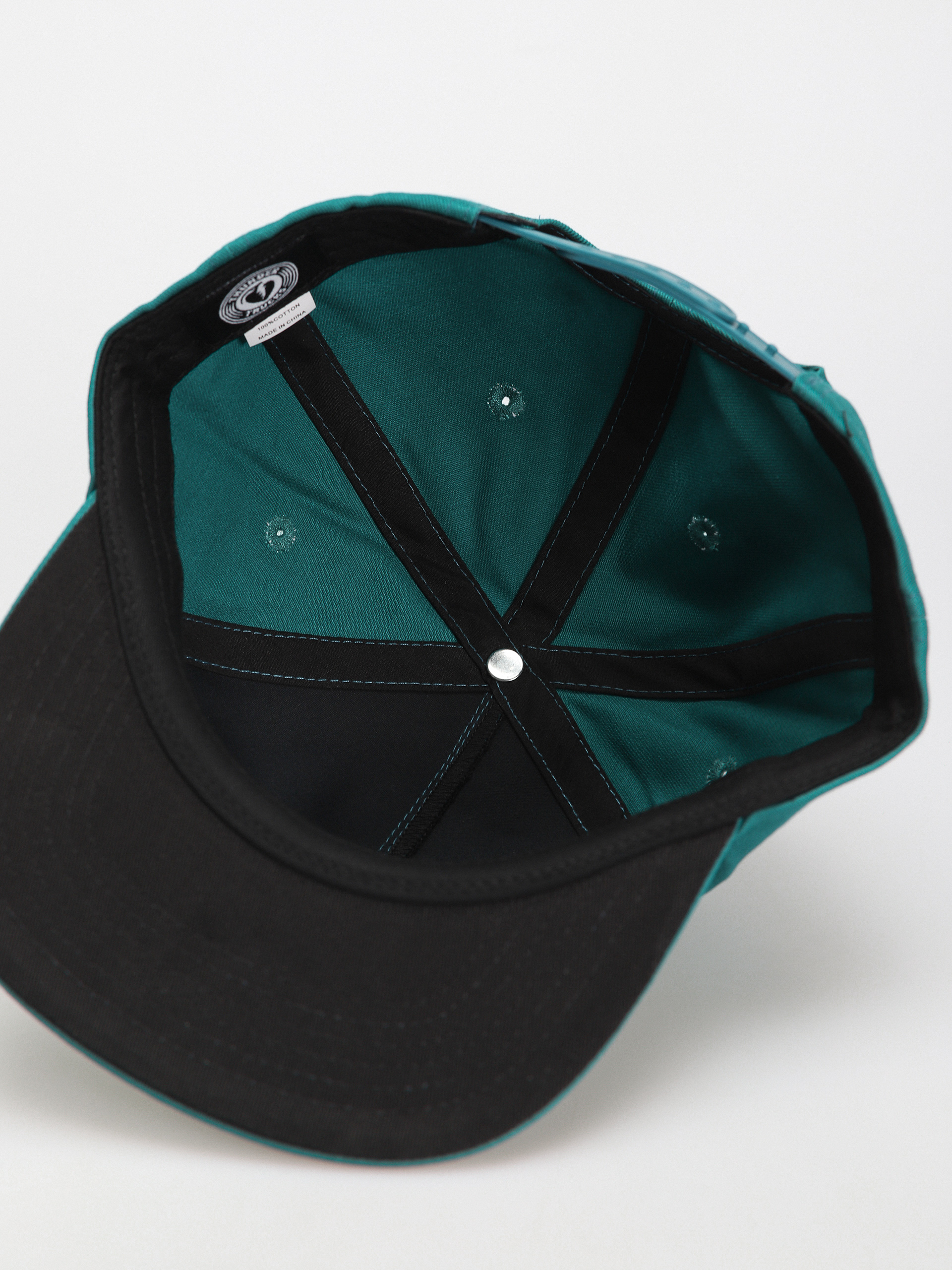 Thunder Bolt Script Cap (teal)