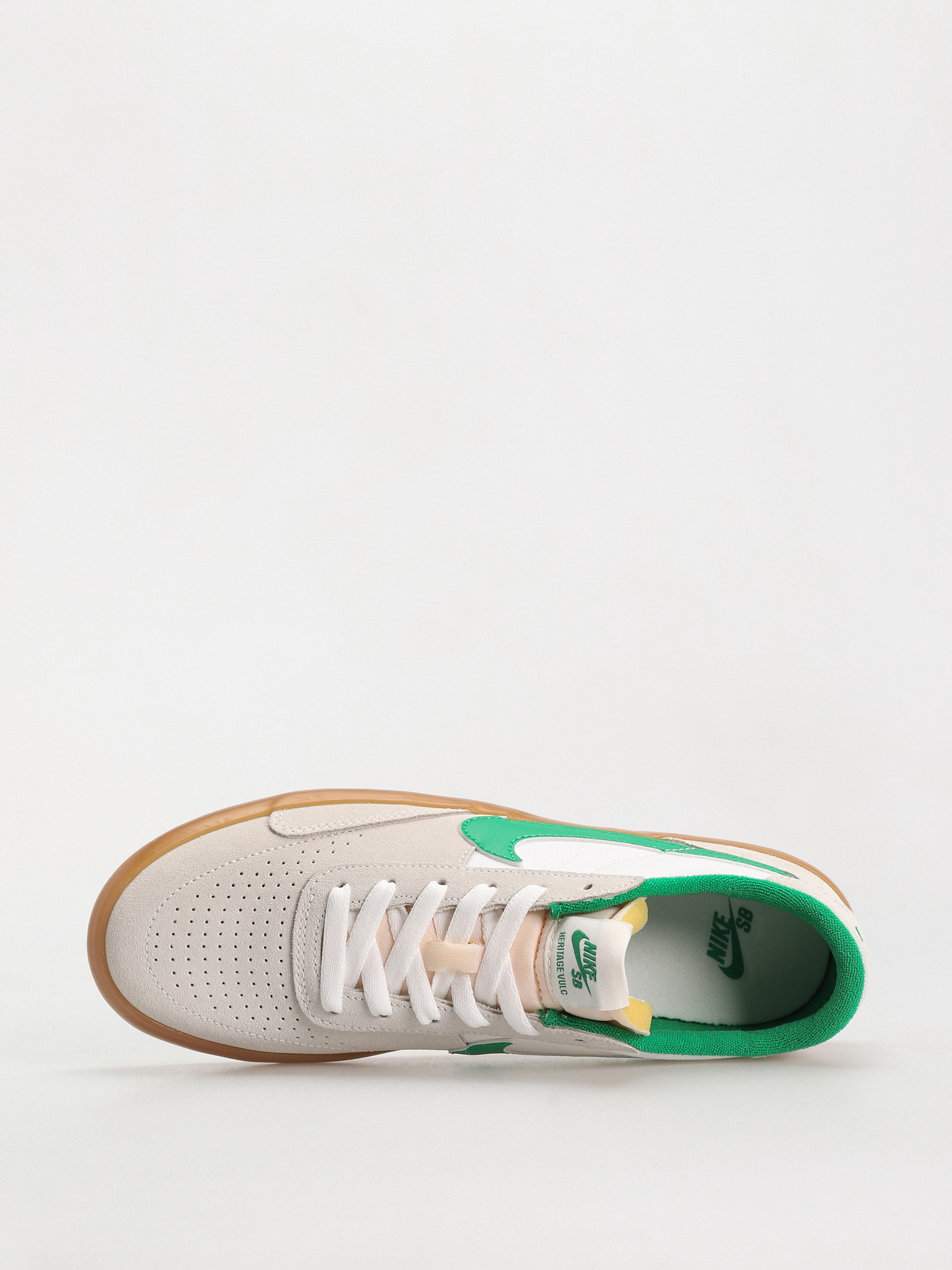 Nike SB Heritage Vulc Shoes (summit white/lucky green white)